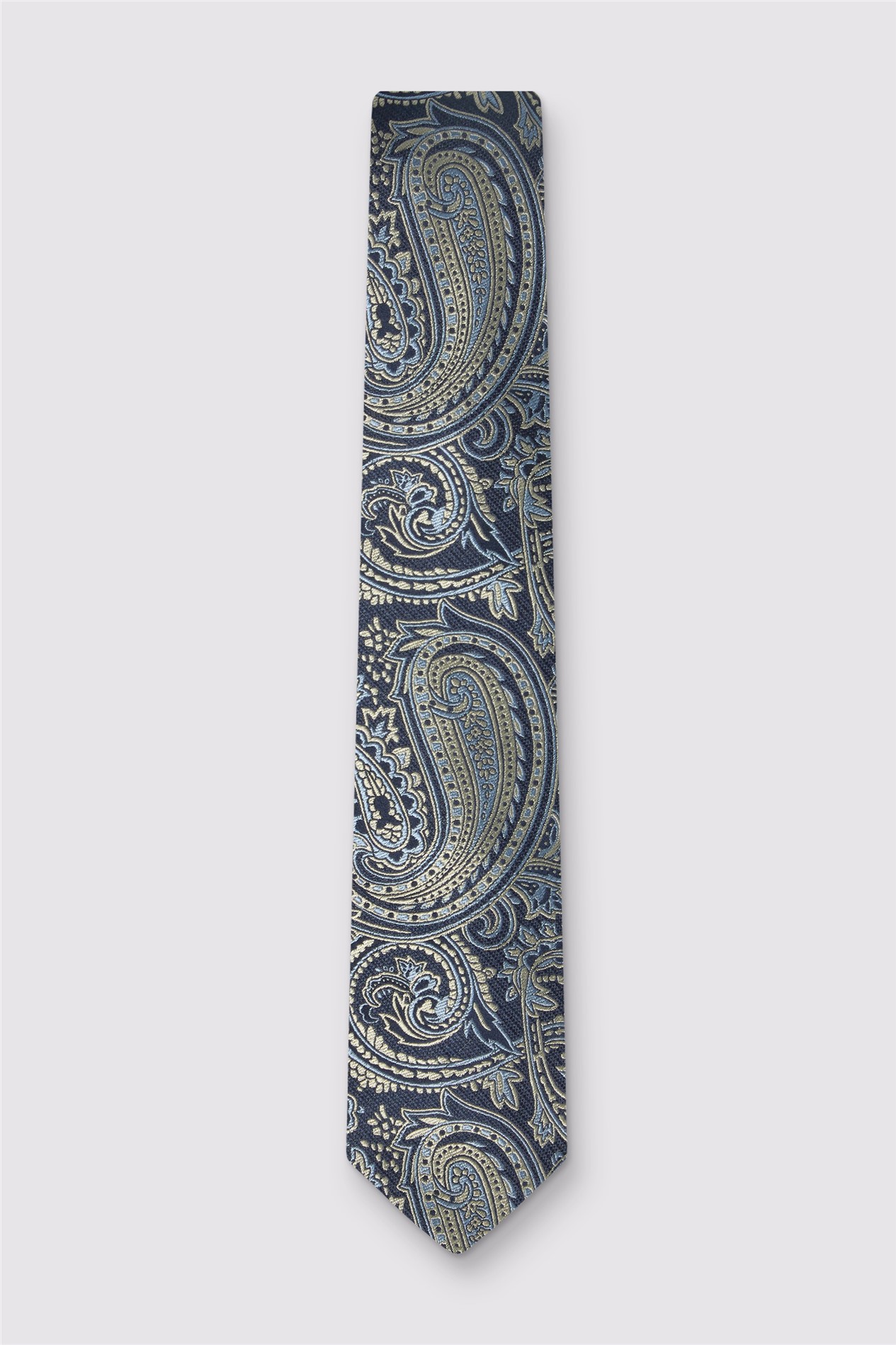 Alexandre Yellow Paisley Silk Tie