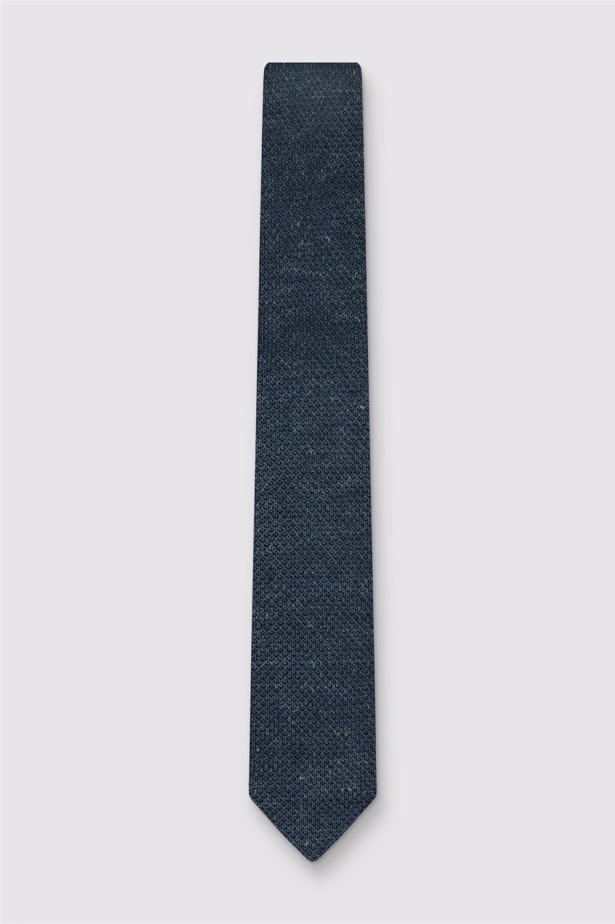 Alexandre Denim Knitted Linen Tie