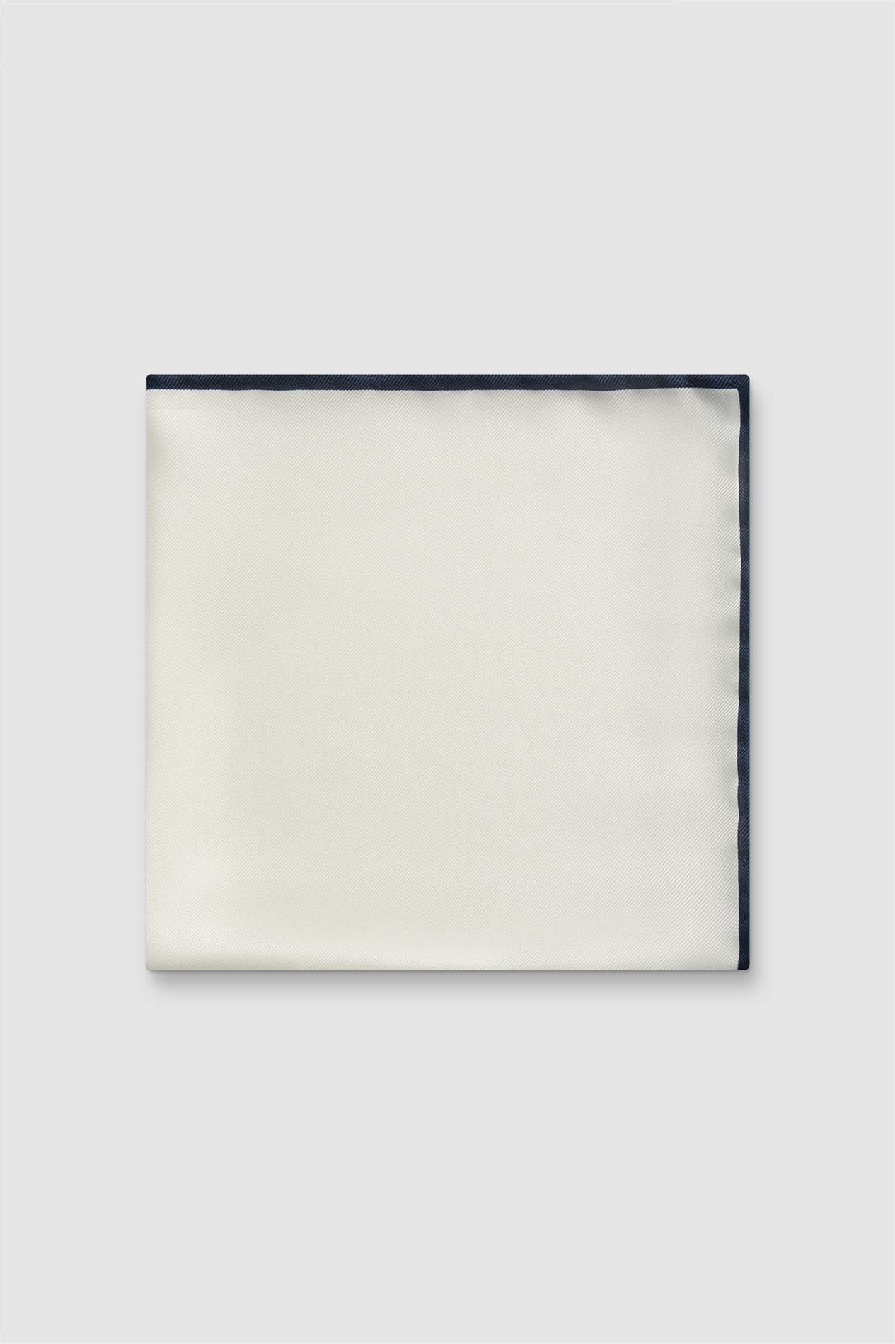 Alexandre White Silk Pocket Square
