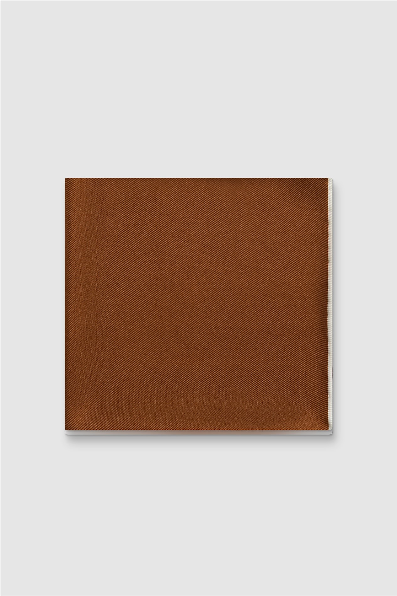 Alexandre Rust Silk Pocket Square