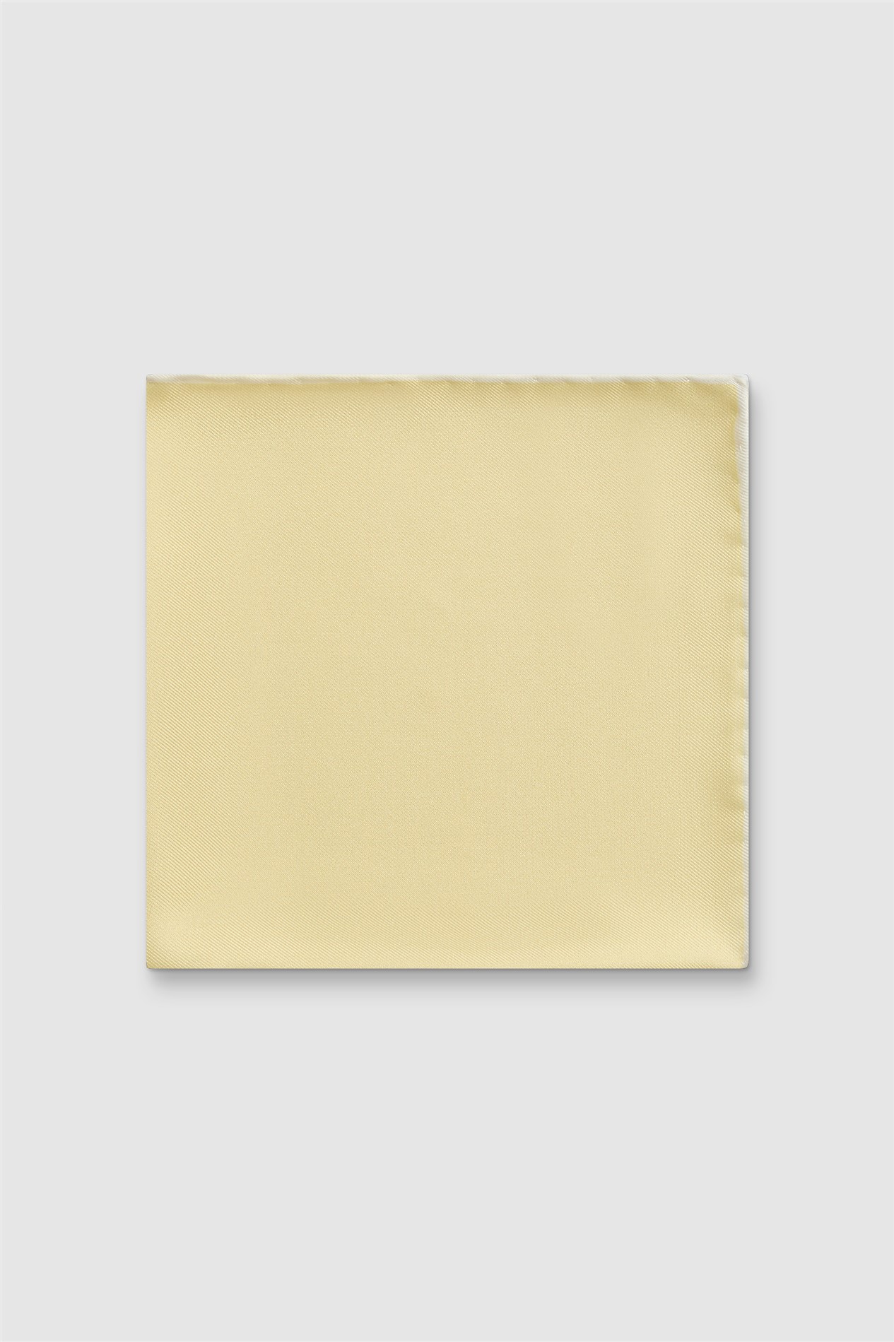 Alexandre Buttermilk Yellow Silk Pocket Square
