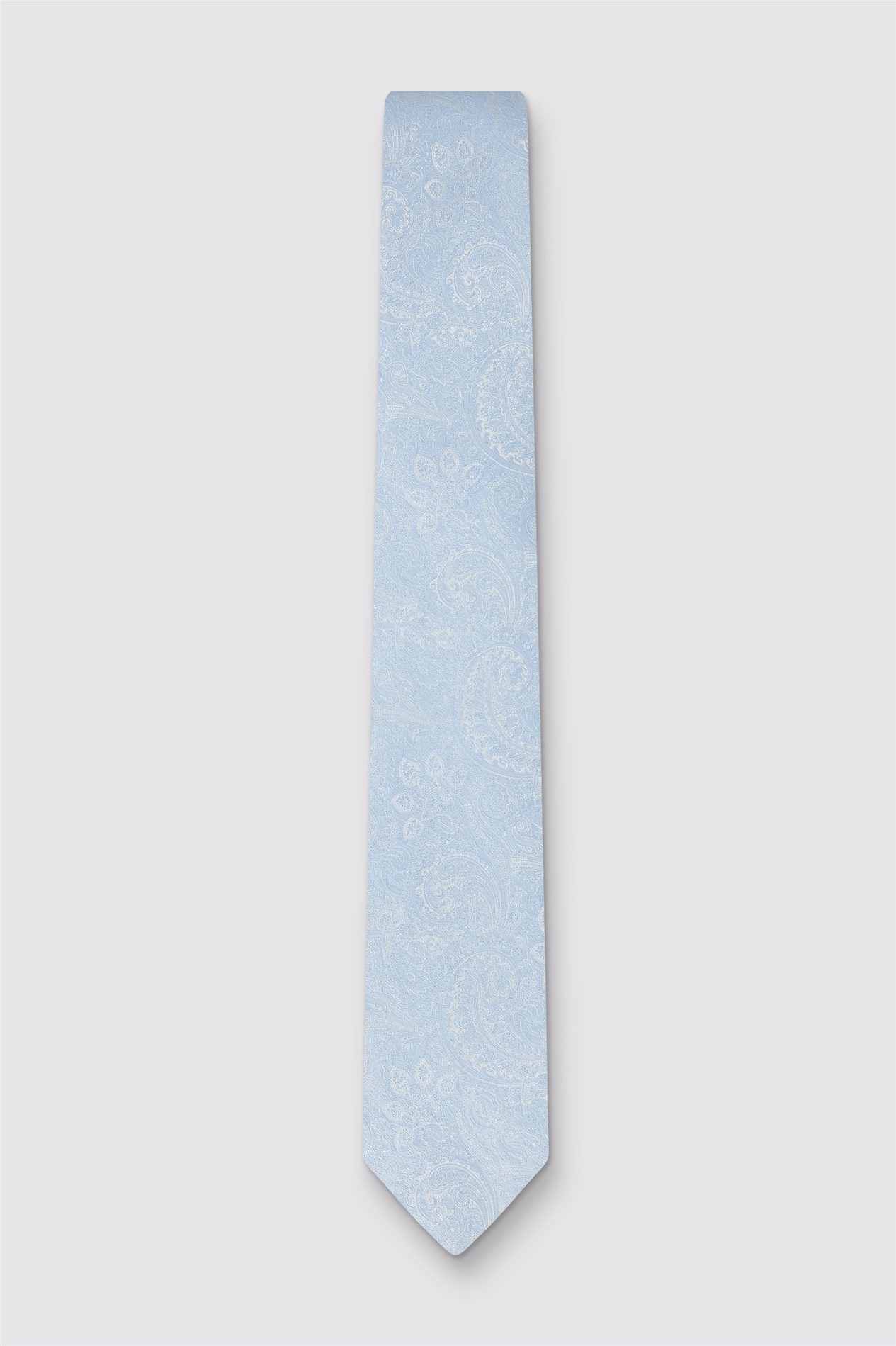Antique Rogue Light Blue Paisley Wedding Tie