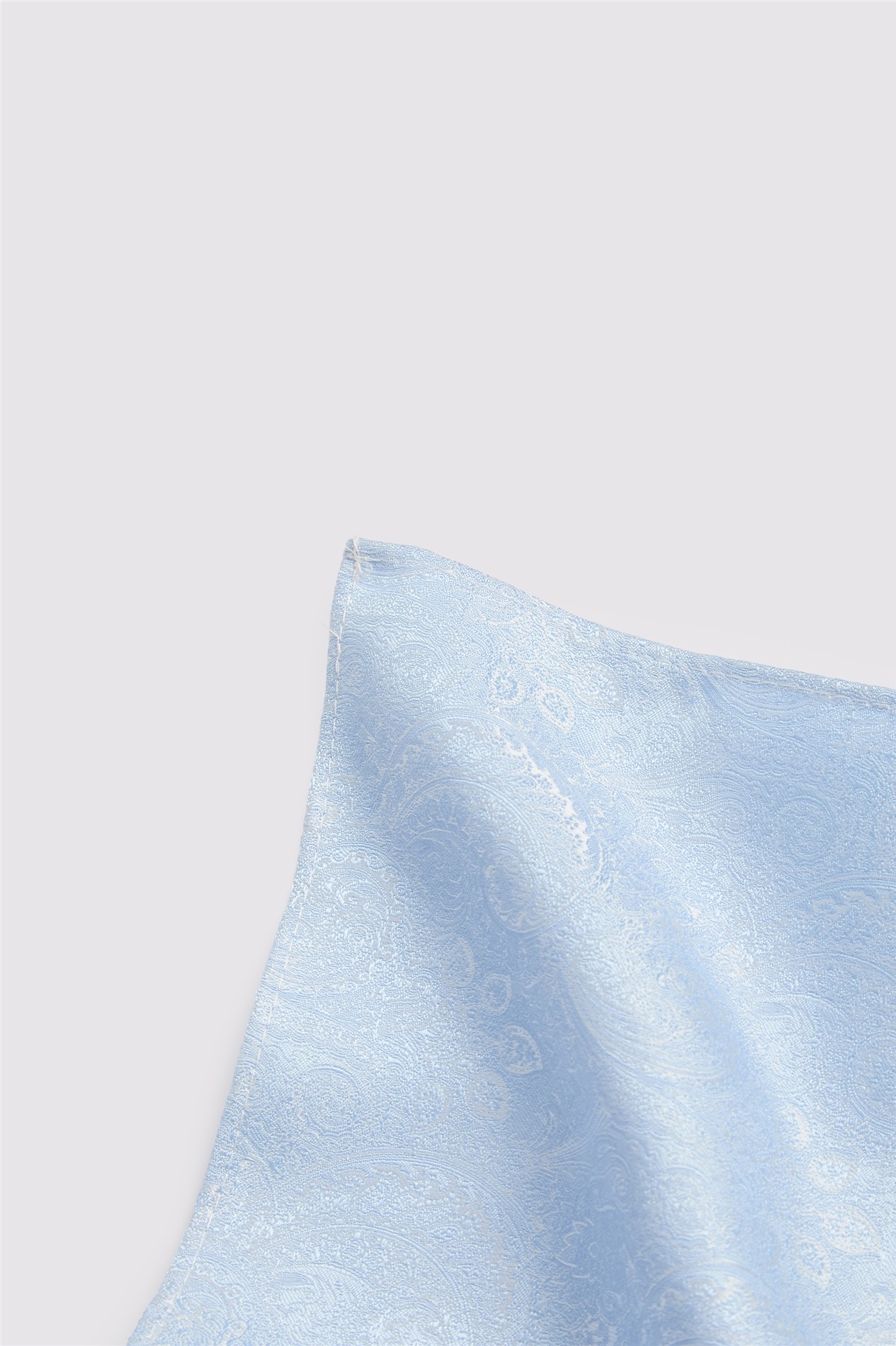Antique Rogue Light Blue Paisley Wedding Pocket Square