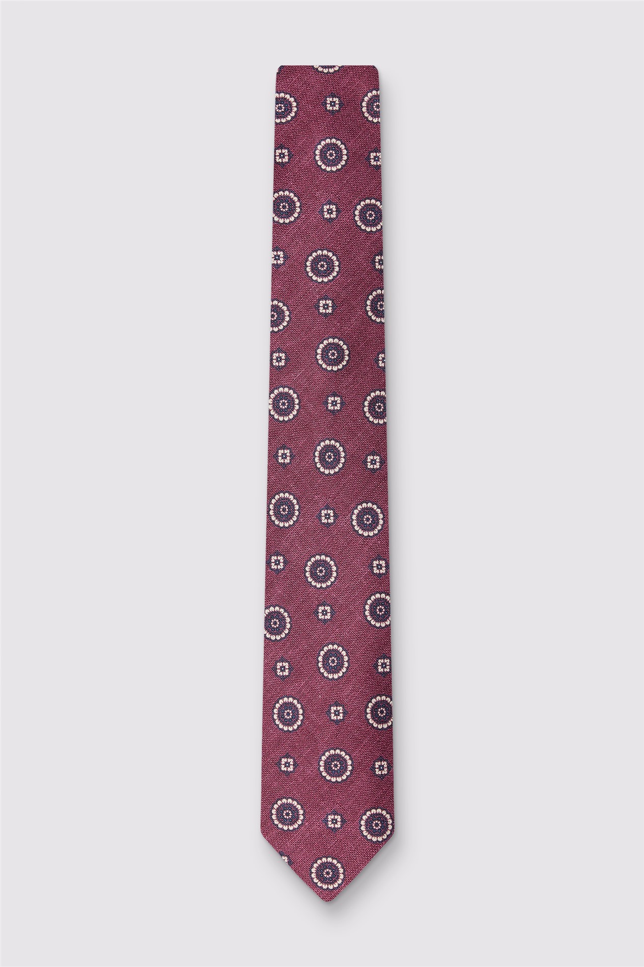 Luciano Versi by Bottinelli Lucca Pink Italian Silk Motif Tie