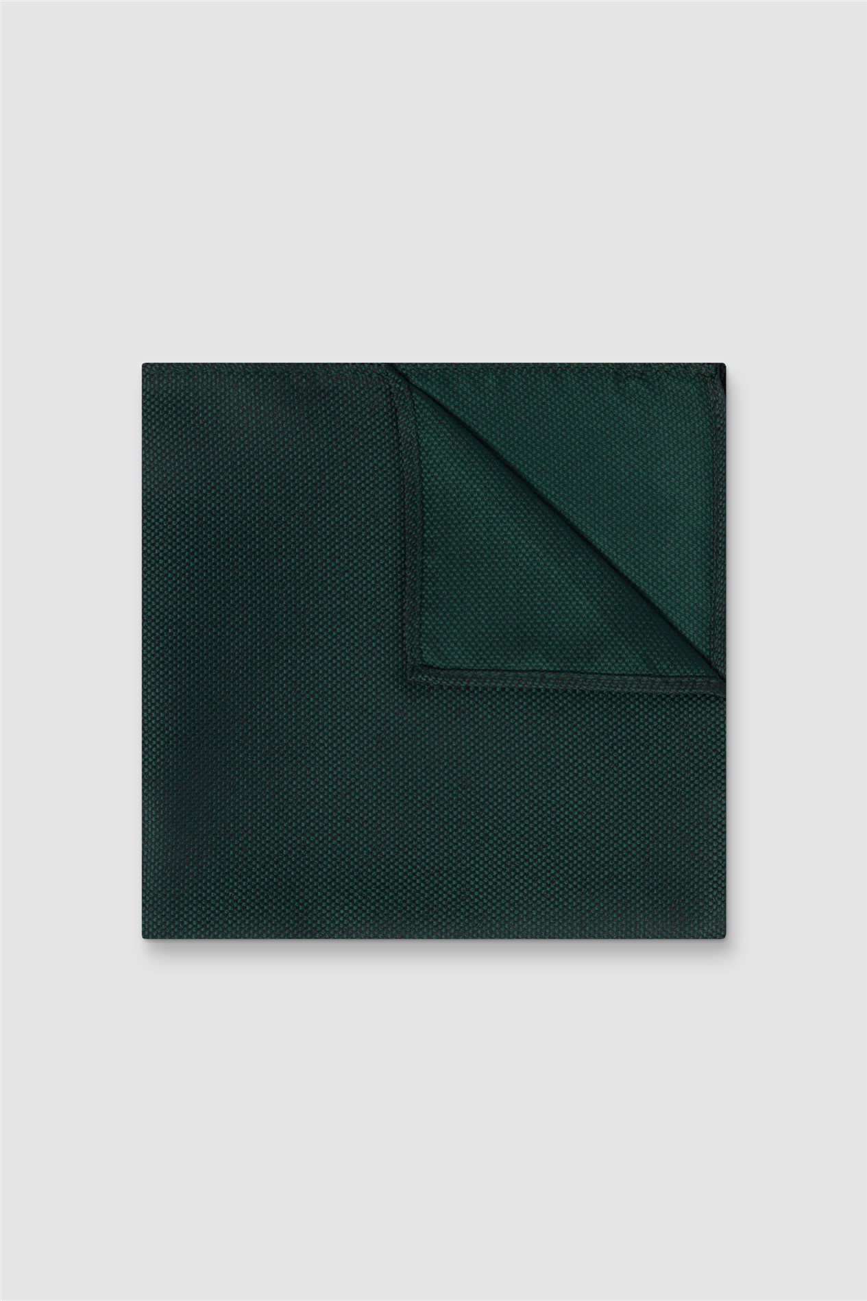 Antique Rogue Bottle Green Textured Pocket Square