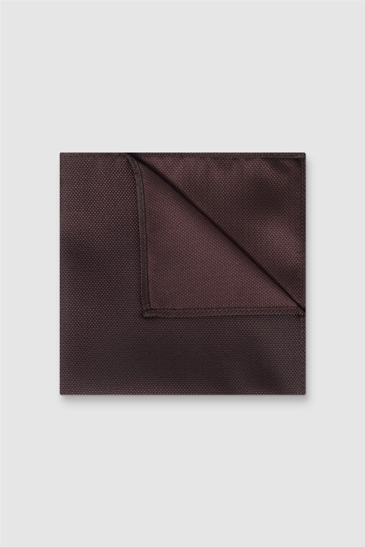 Antique Rogue Brown Textured Pocket Square