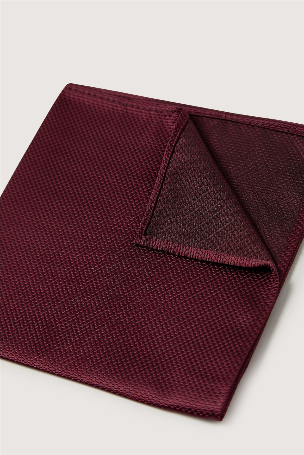 Antique Rogue Burgundy Textured Pocket Square