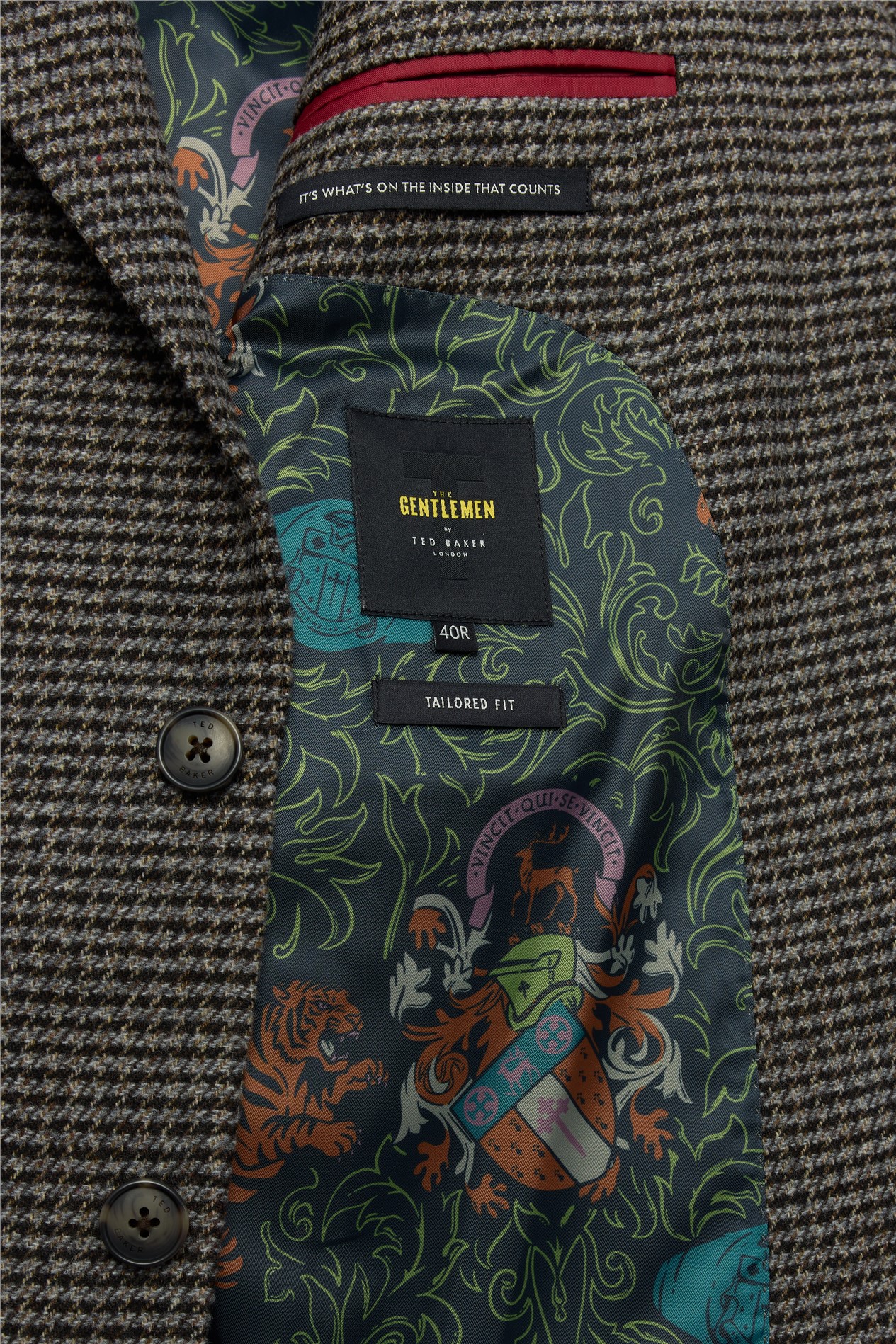 Ted Baker X The Gentlemen Halstead Mushroom Heritage Blazer | Suit