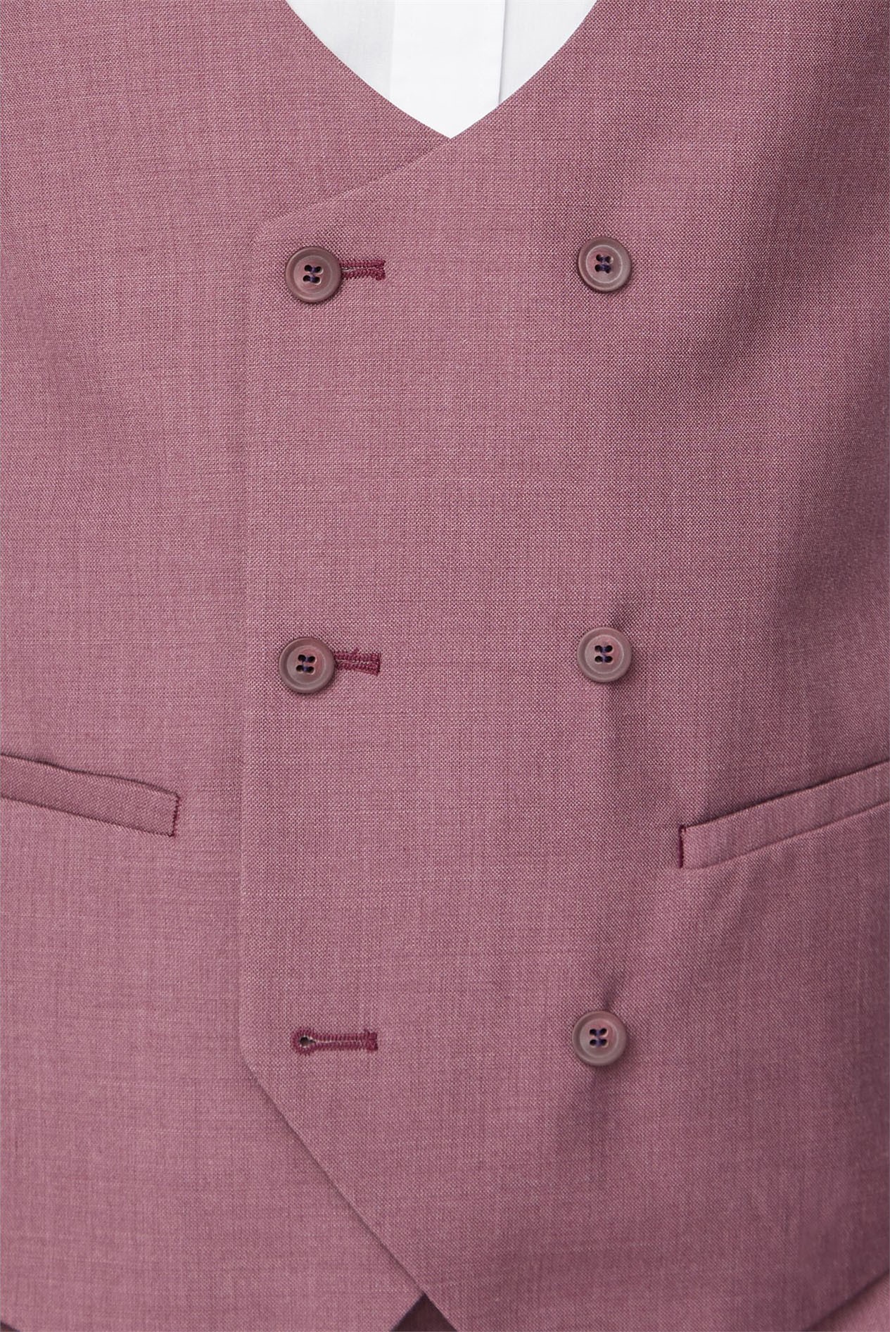 Raspberry Single Breasted Waistcoat