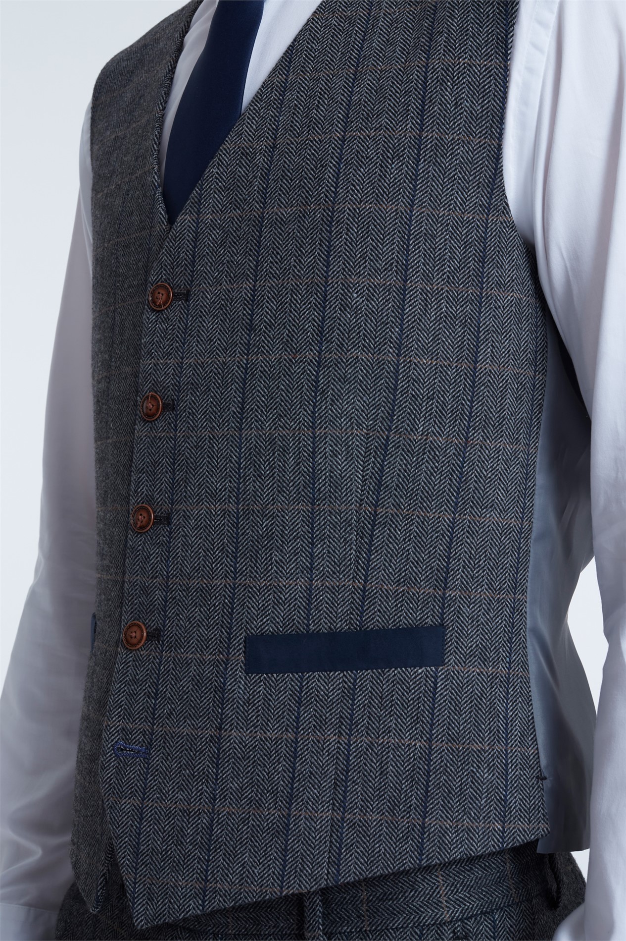 Antique Rogue Emerson Herringbone Waistcoat