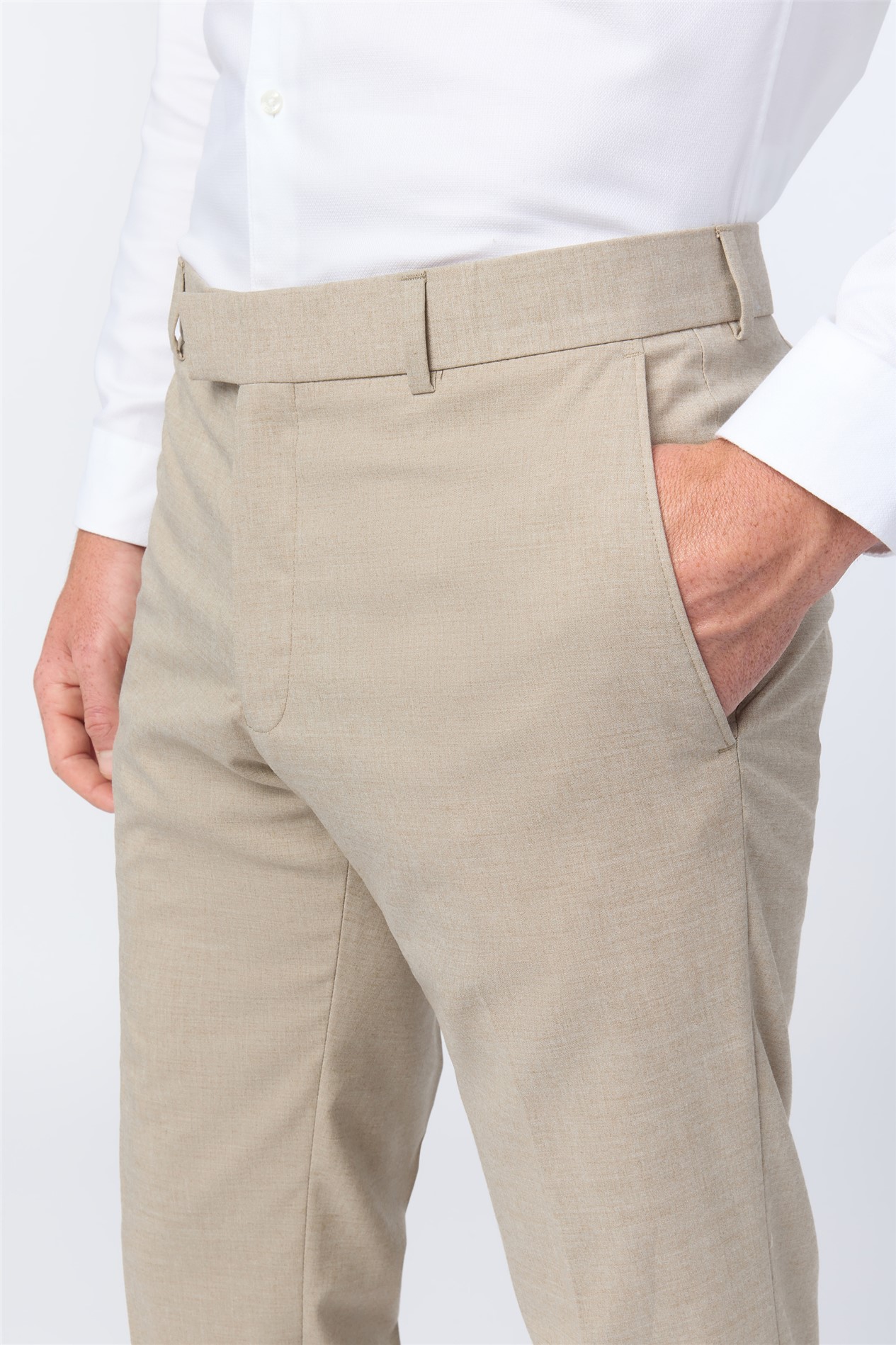 Antique Rogue Slim Fit Sand Trousers