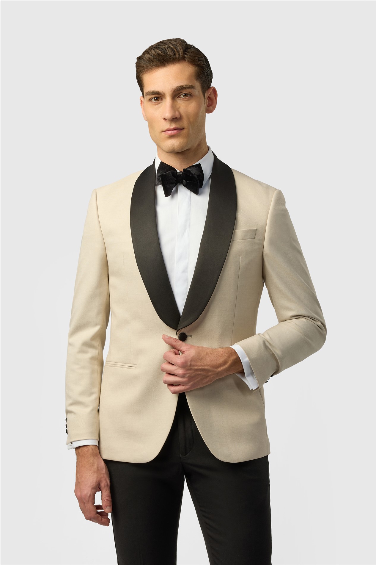 Antique Rogue Slim Fit Ecru Dresswear Jacket