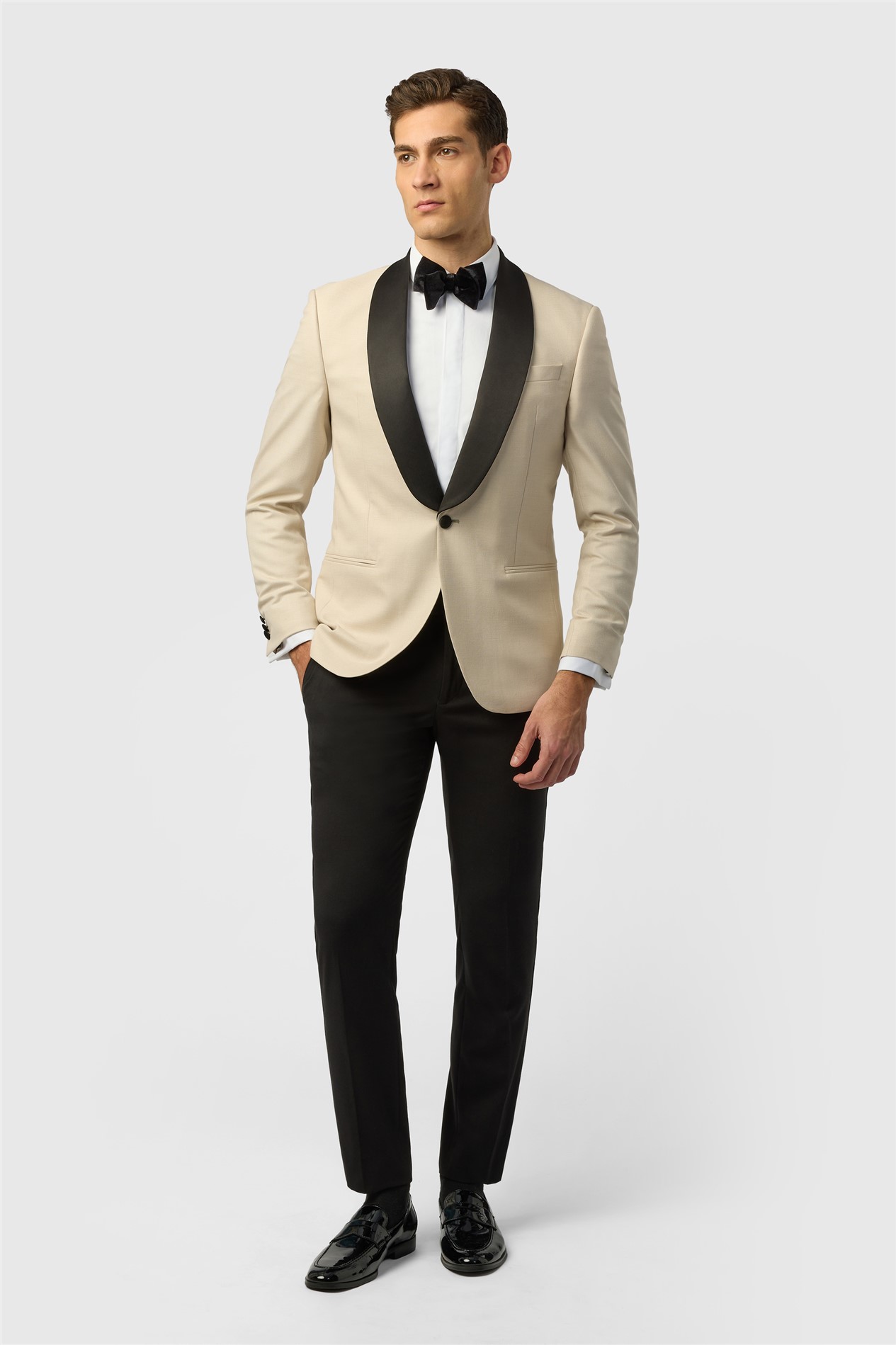 Antique Rogue Slim Fit Ecru Dresswear Jacket