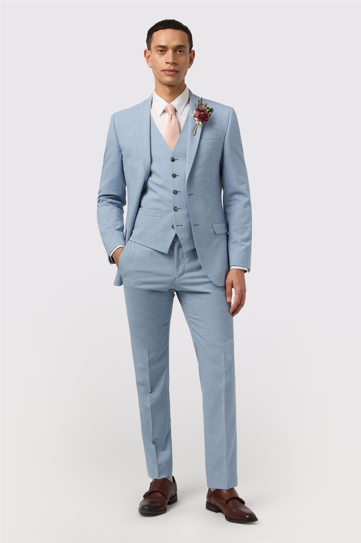 Antique Rogue Slim Fit Montrose Cloud Blue Jacket
