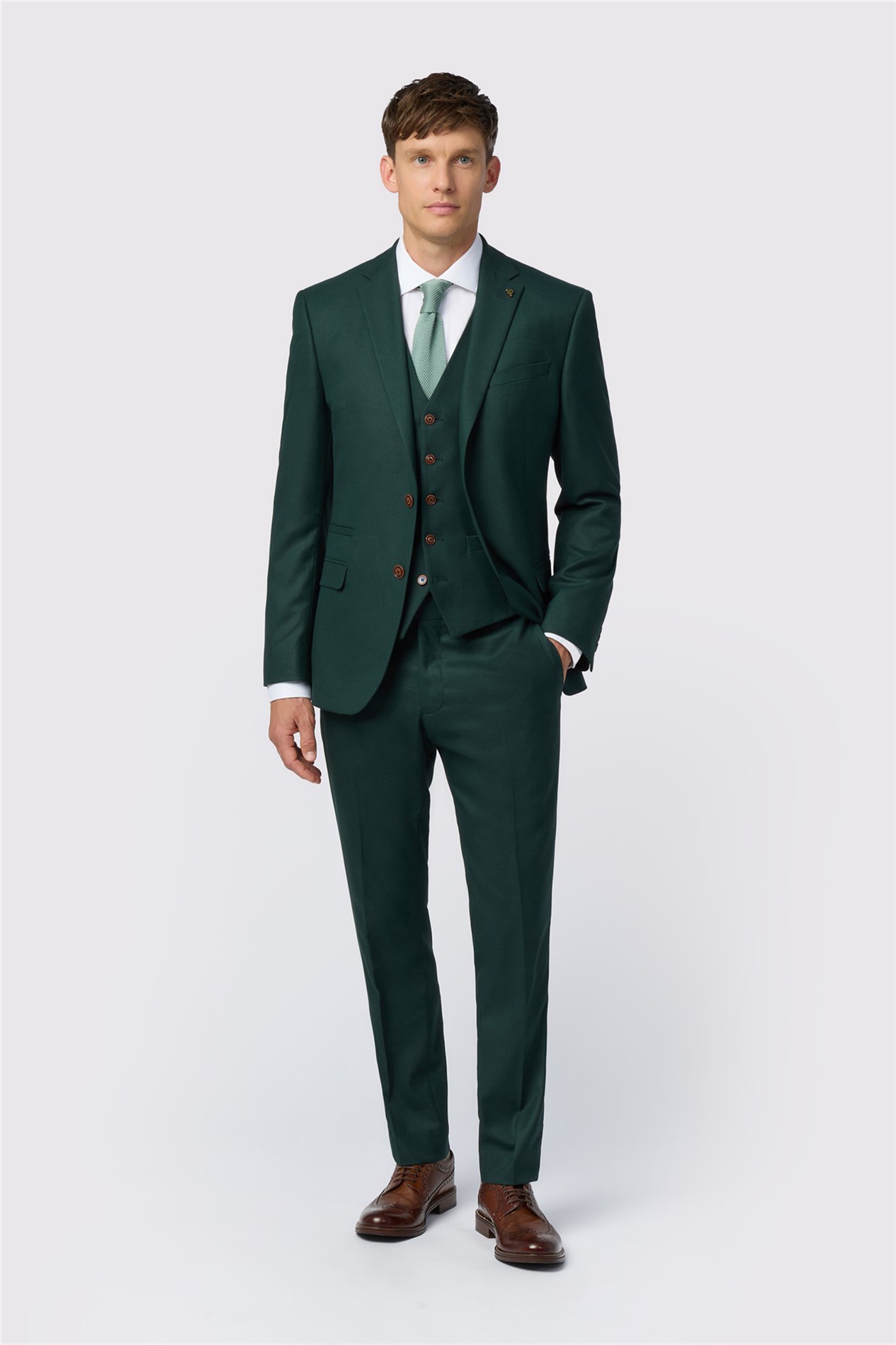 Antique Rogue Slim Fit Green Texture Jacket