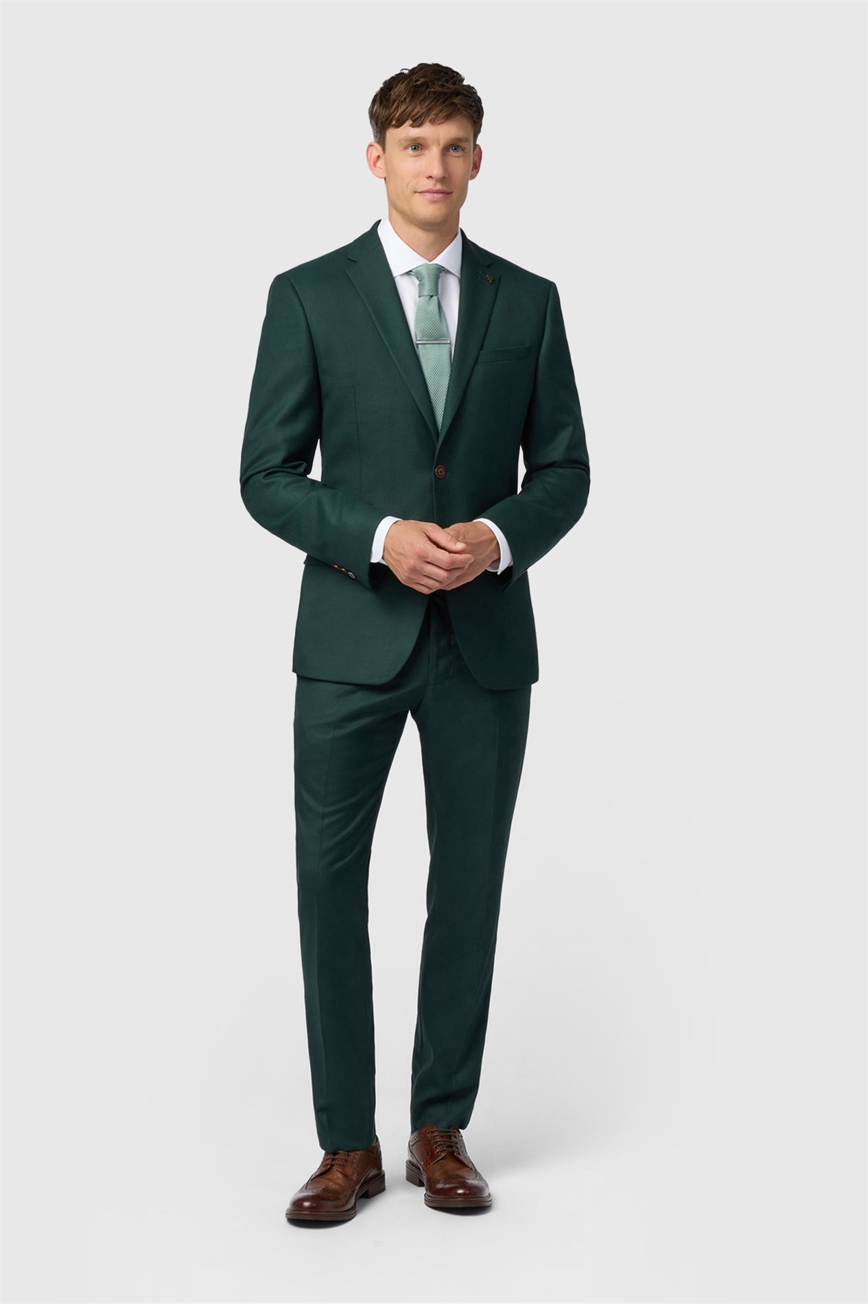 Antique Rogue Slim Fit Green Texture Jacket