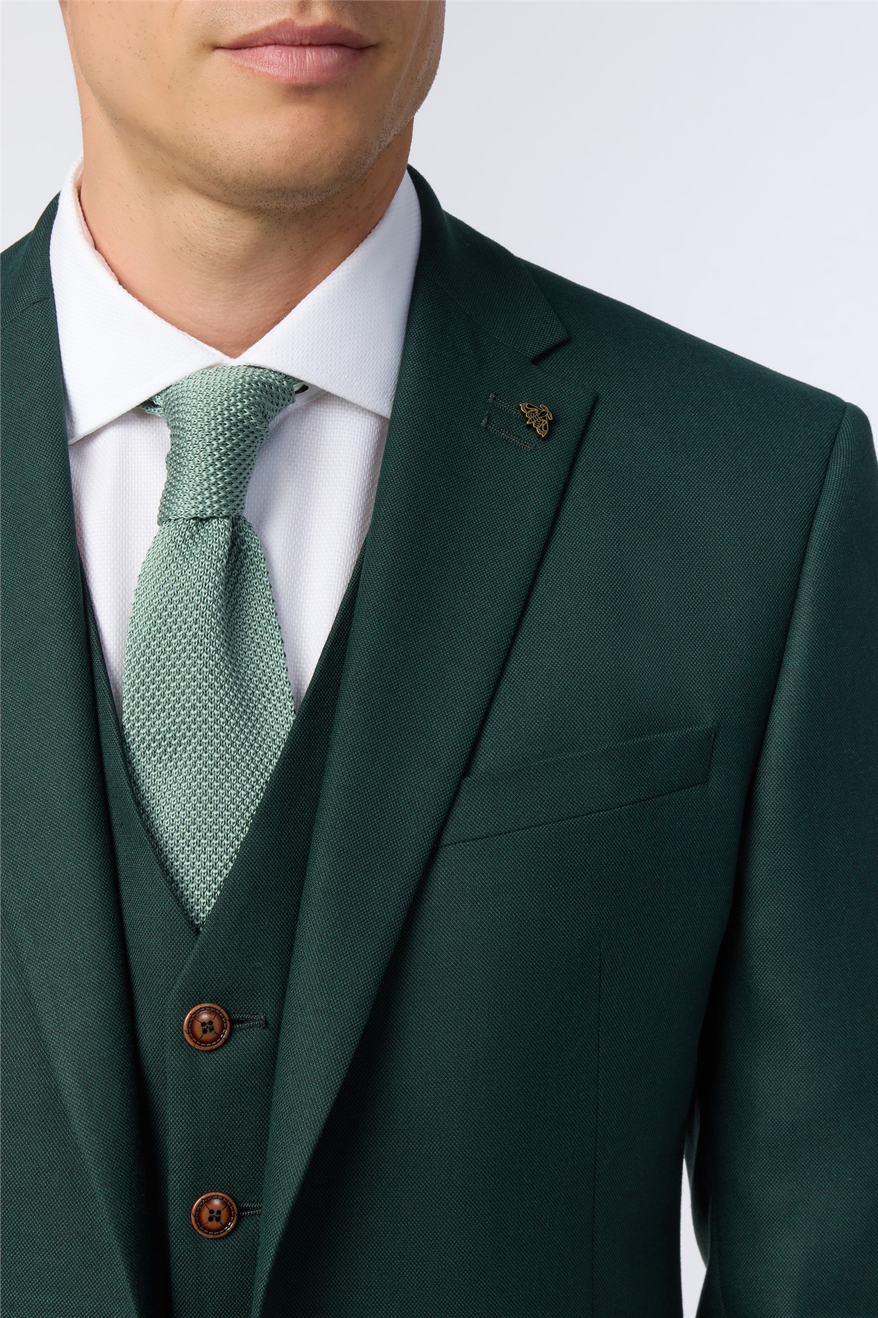 Antique Rogue Slim Fit Green Texture Jacket