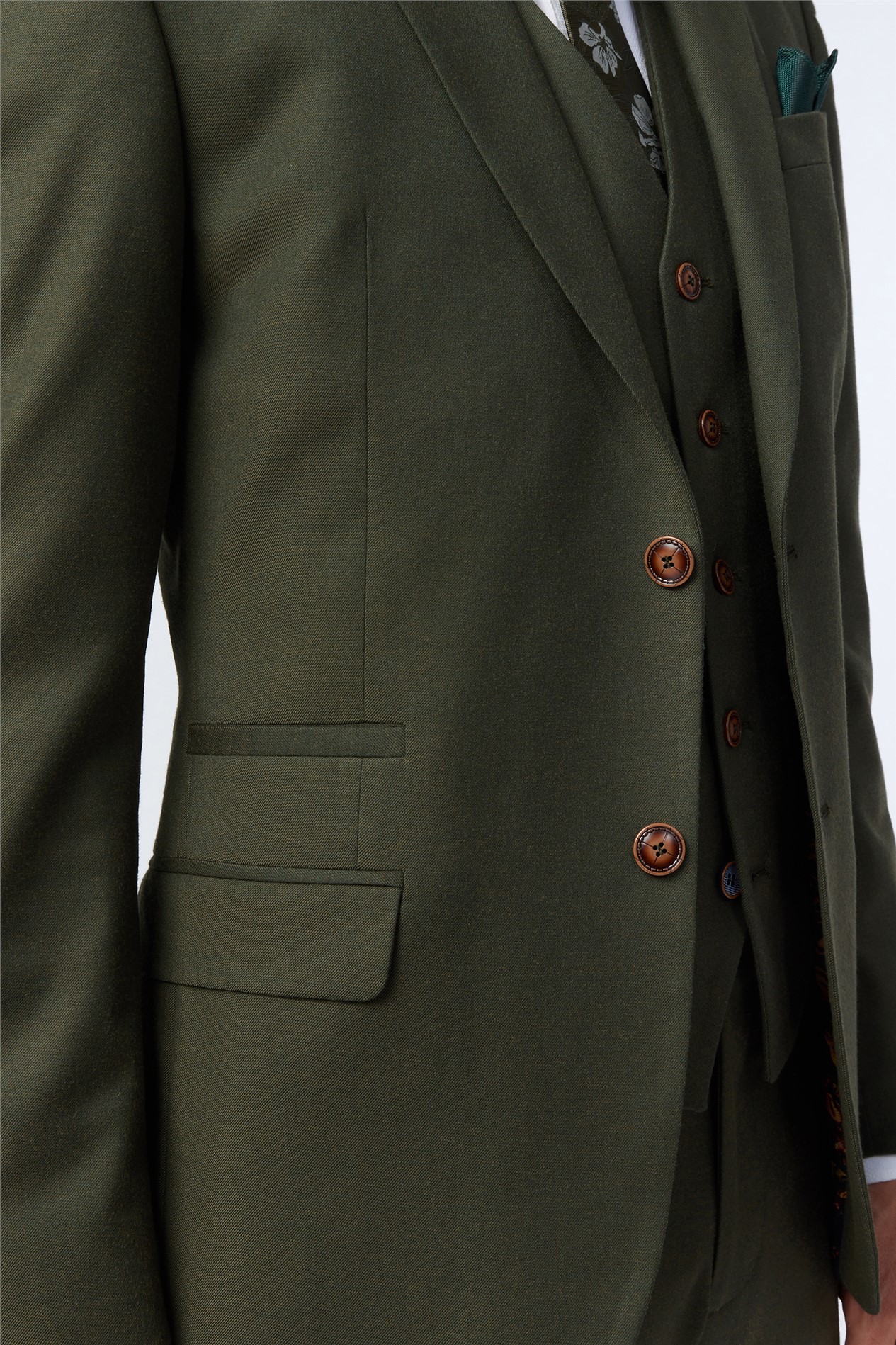 Antique Rogue Slim Fit Harley Khaki Flannel Jacket