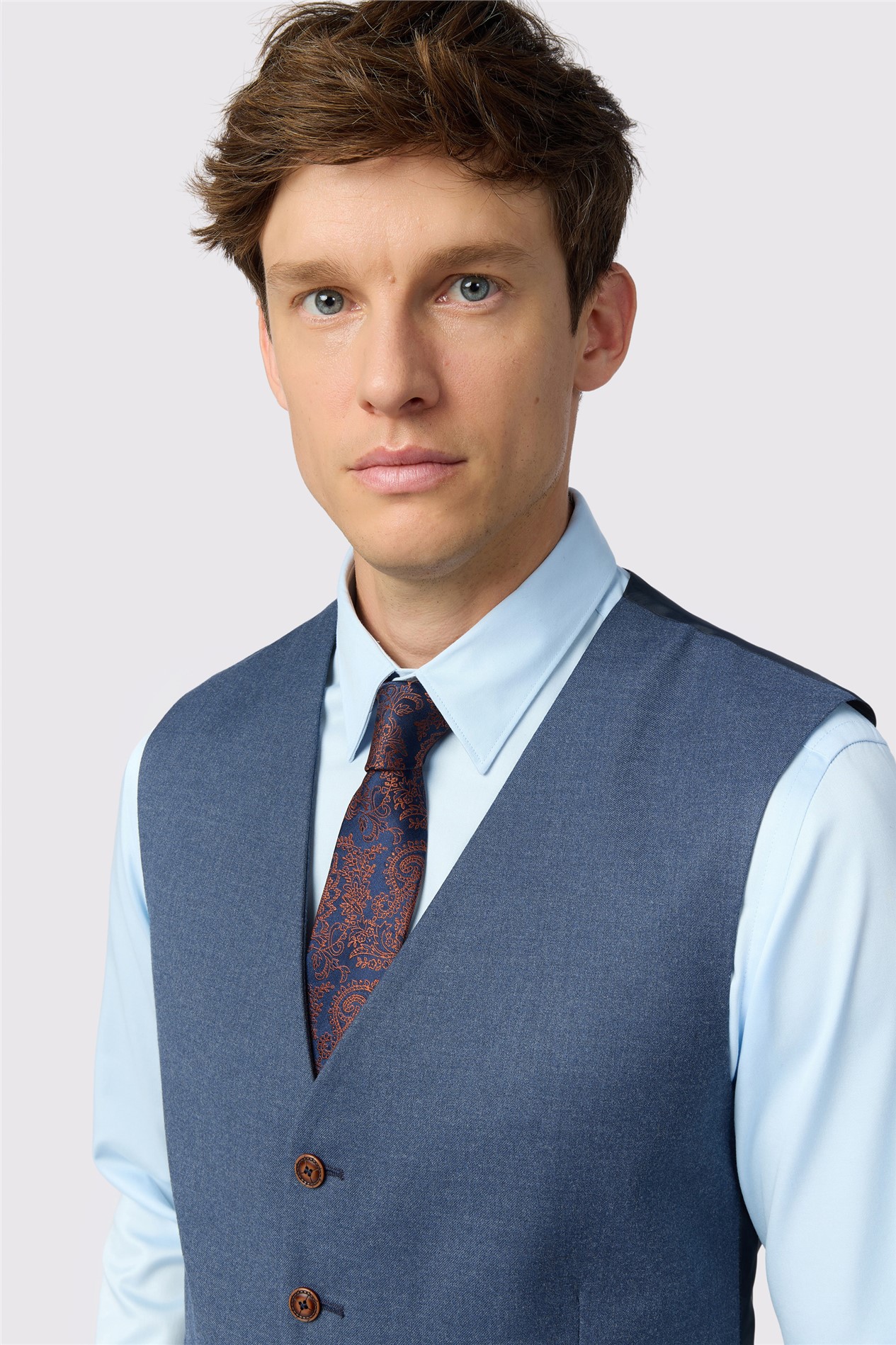 Antique Rogue Slim Fit Harley Airforce Flannel Waistcoat