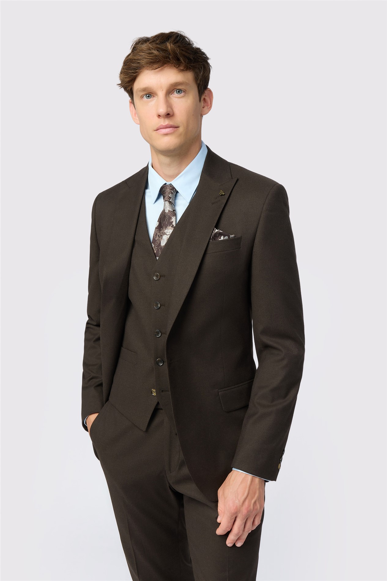 Antique Rogue Slim Fit Harley Chocolate Flannel Jacket