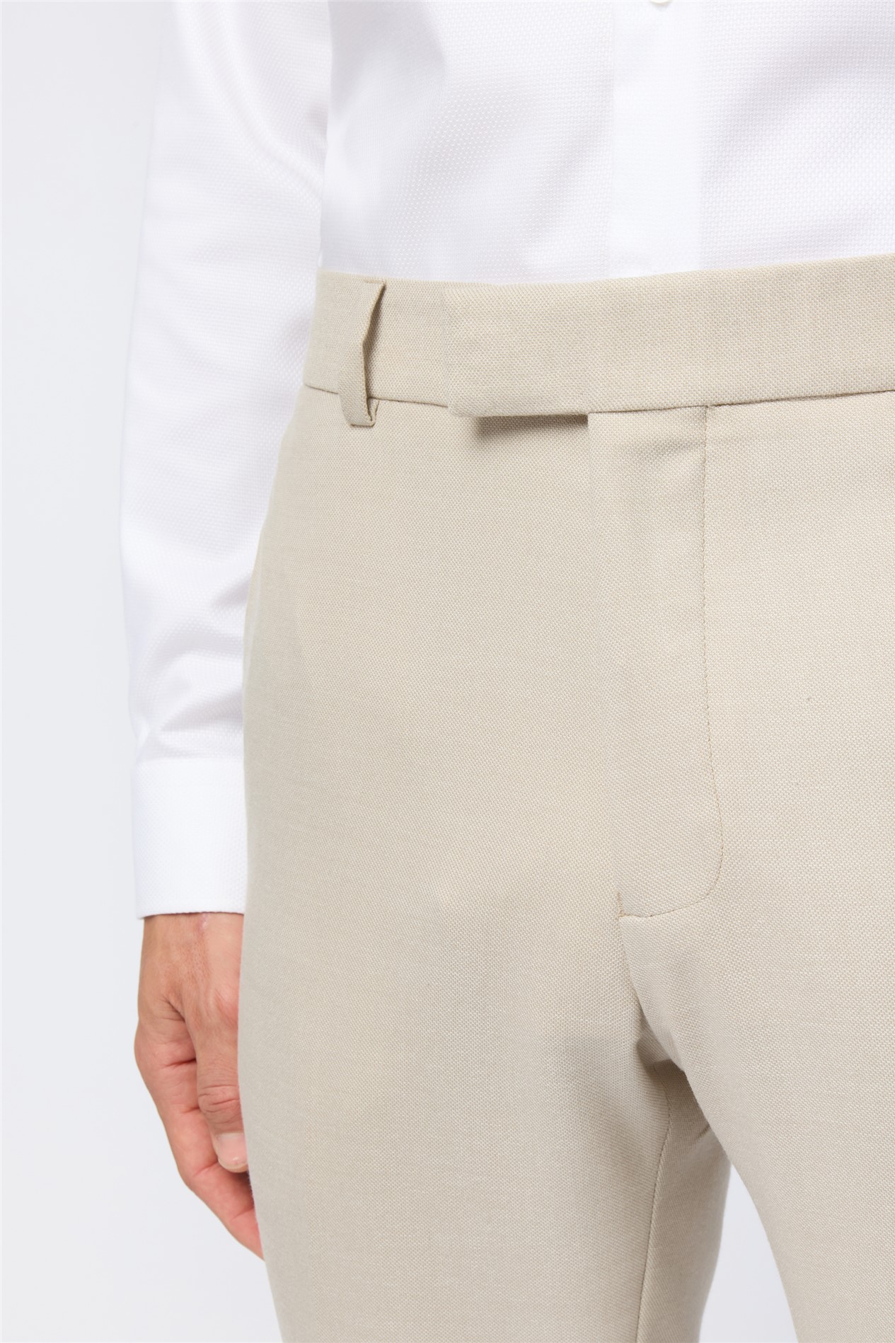 Antique Rogue Slim Fit Blake Ecru Texture Trouser
