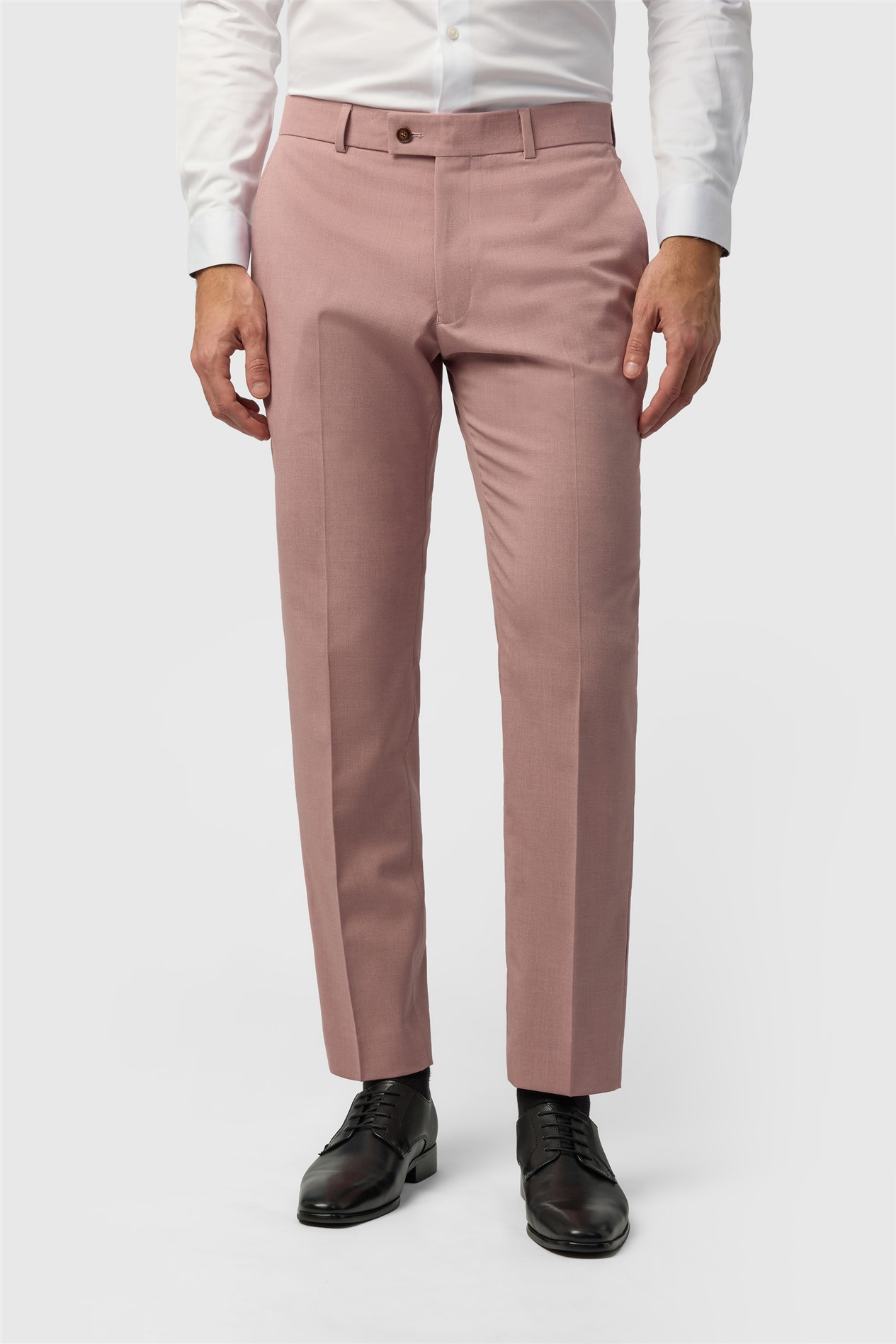 Antique Rogue Slim Fit Blake Pink Plain Trouser