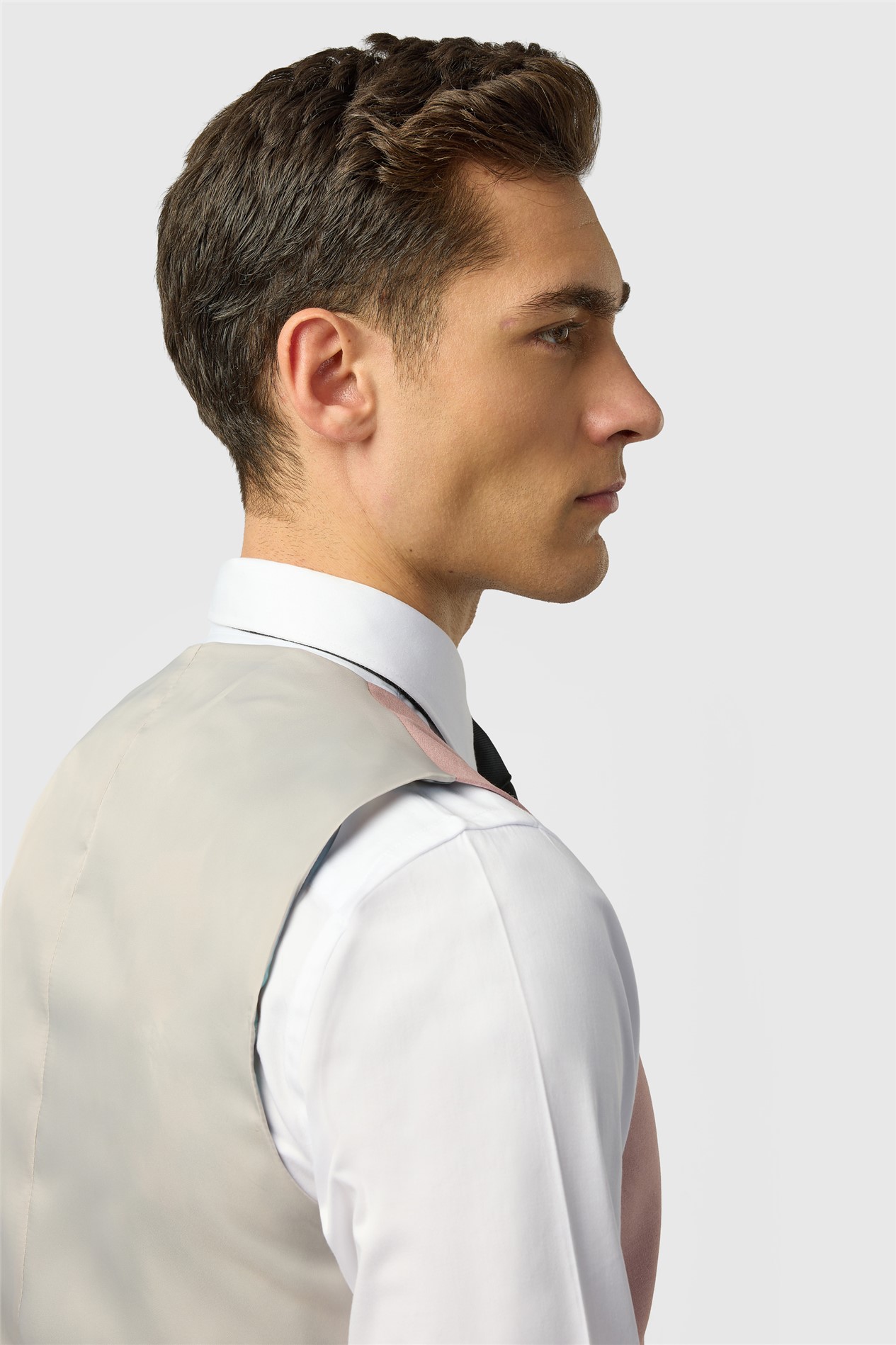 Antique Rogue Blake Pink Plain Waistcoat