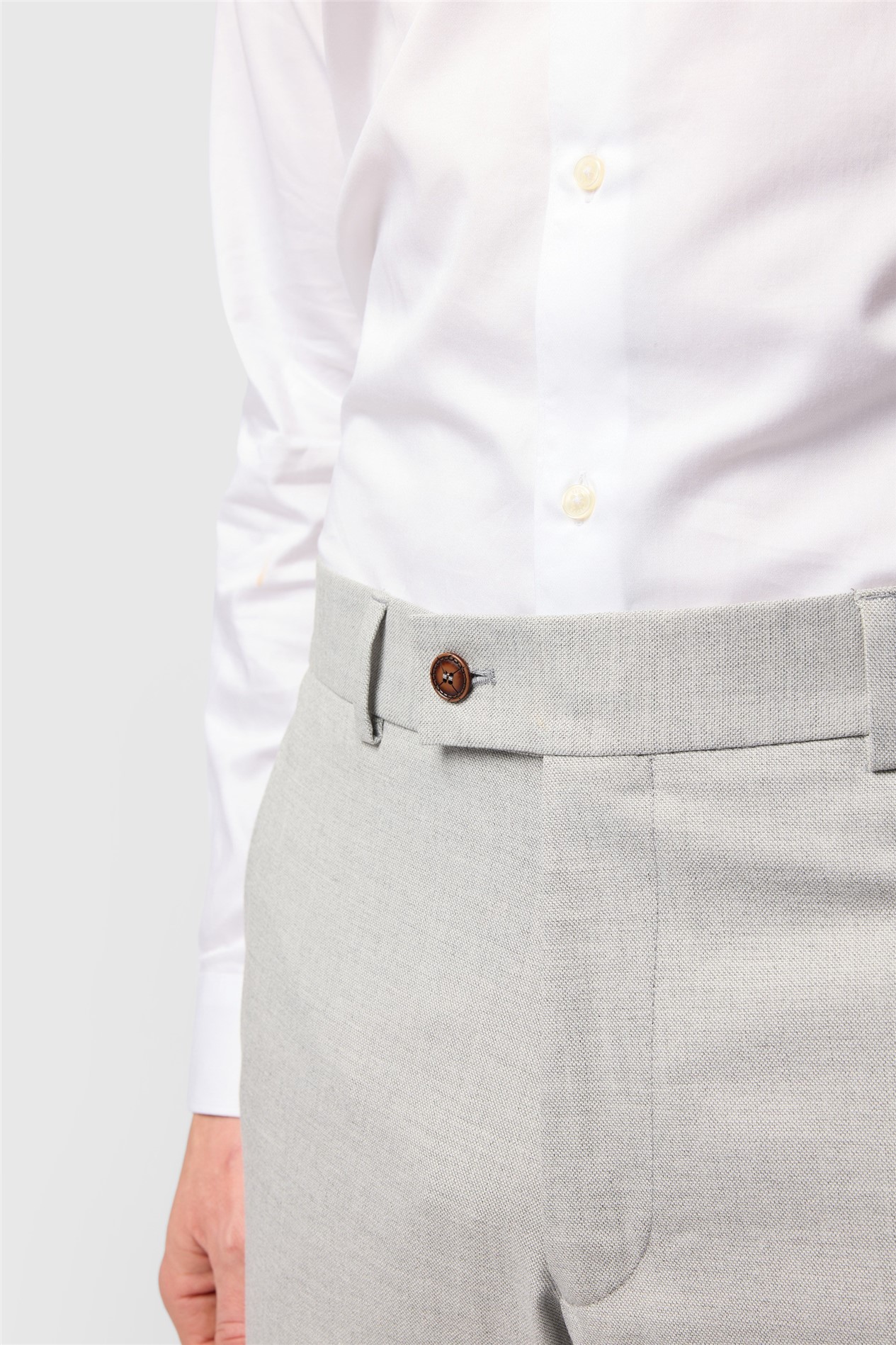 Antique Rogue Slim Fit Blake Grey Texture Trouser
