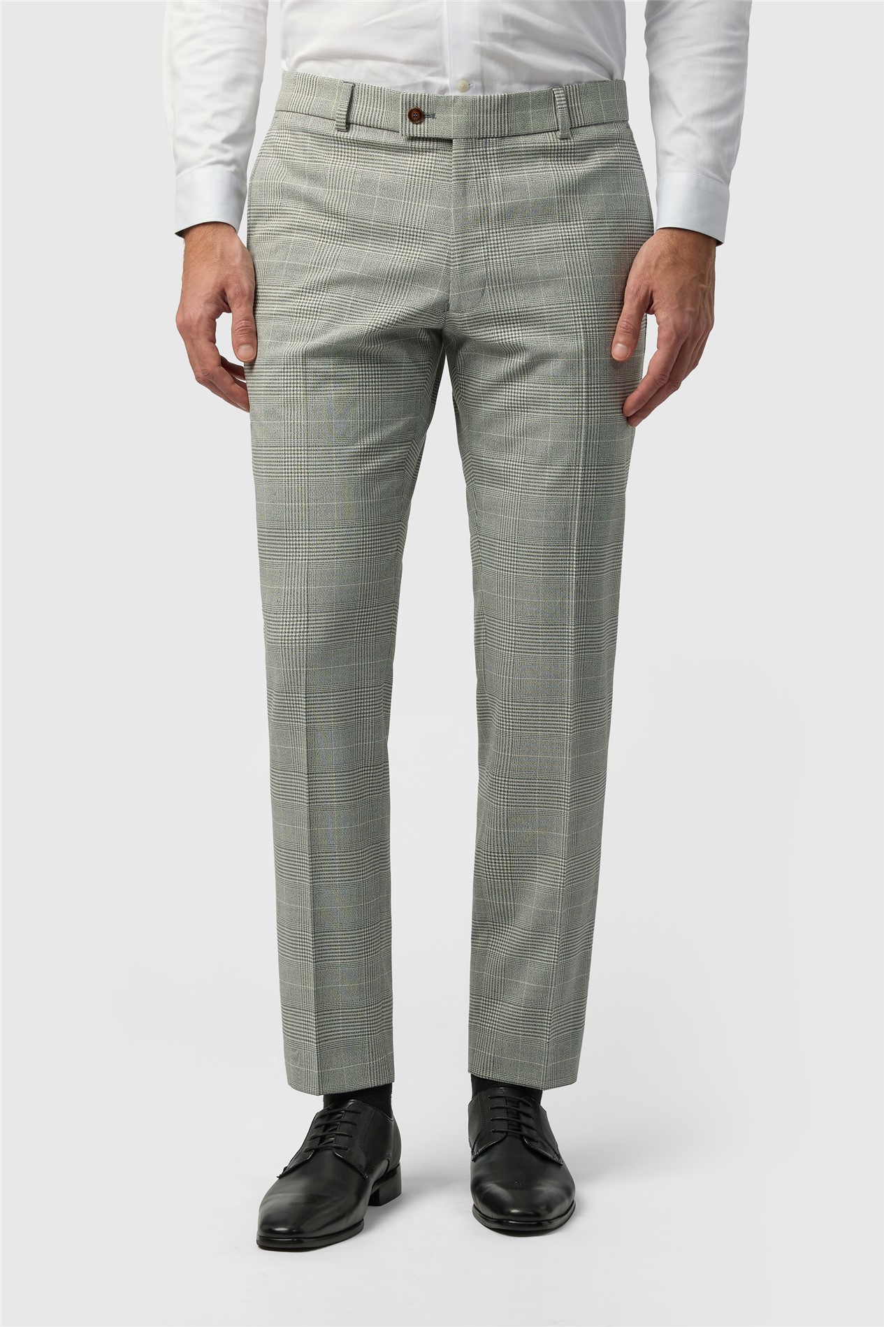 Antique Rogue Slim Fit Astor Monochrome Check Trouser