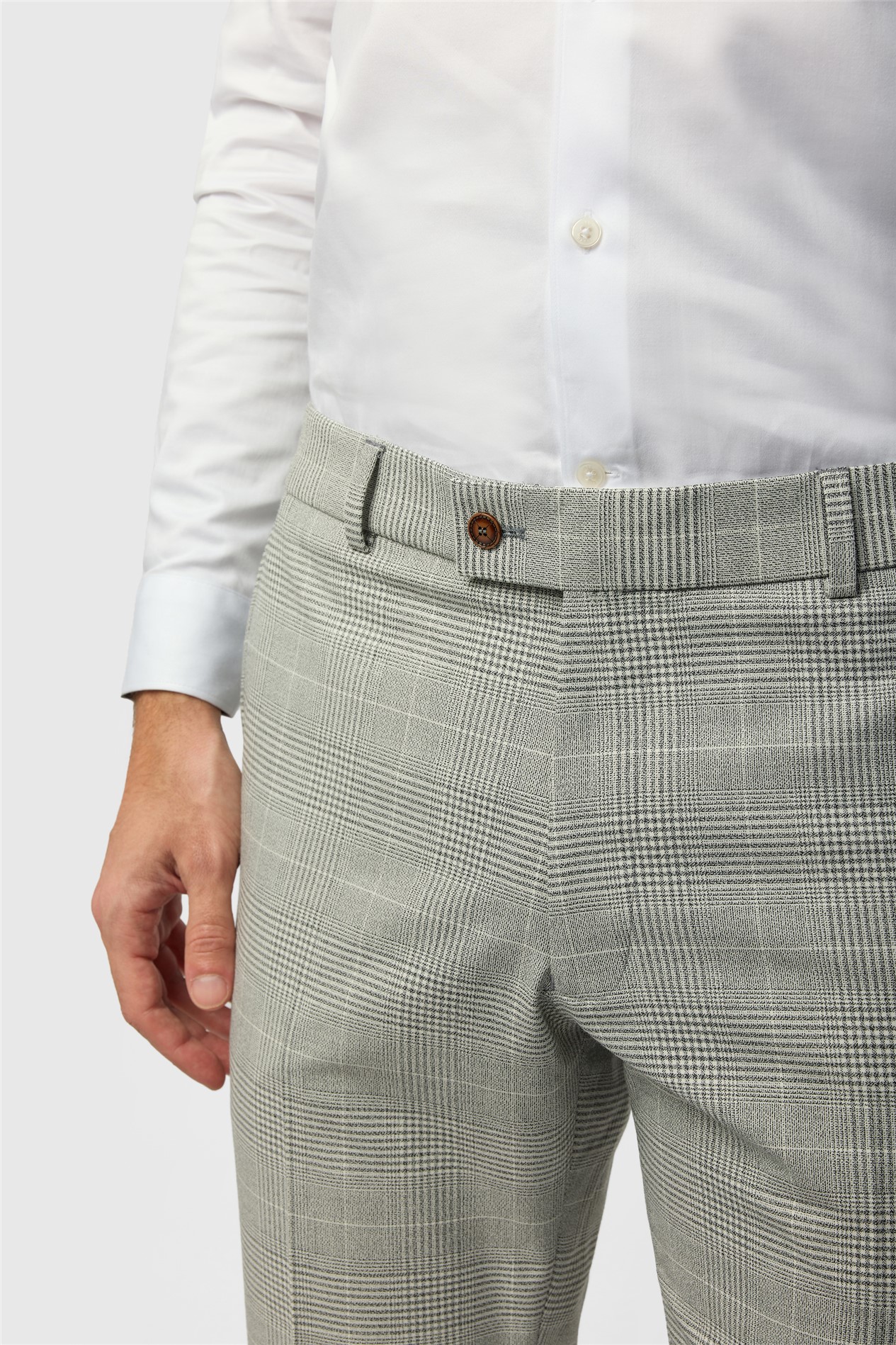 Antique Rogue Slim Fit Astor Monochrome Check Trouser
