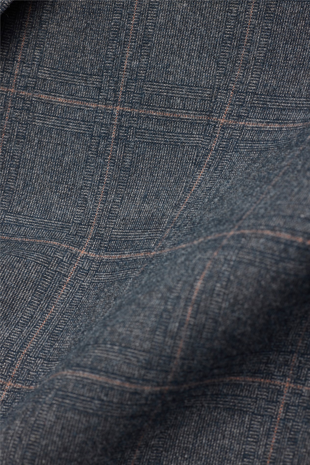 Antique Rogue Tailored Fit Maddoc Charcoal Tan Check Jacket
