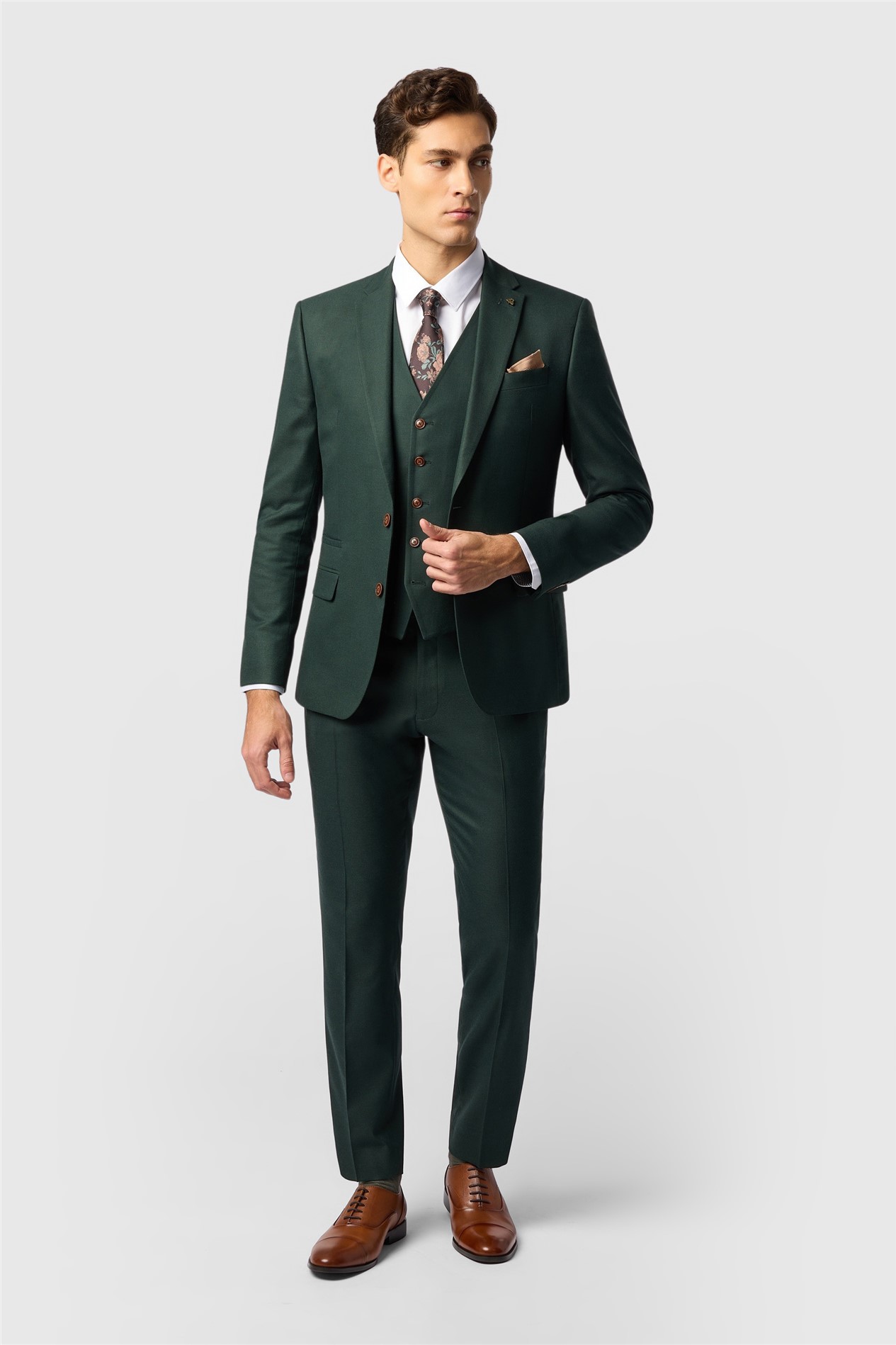 green emerald velvet dress Couture 1910 Arlo Green Tuxedo Jacket (Separates) 34R Slim main image 0