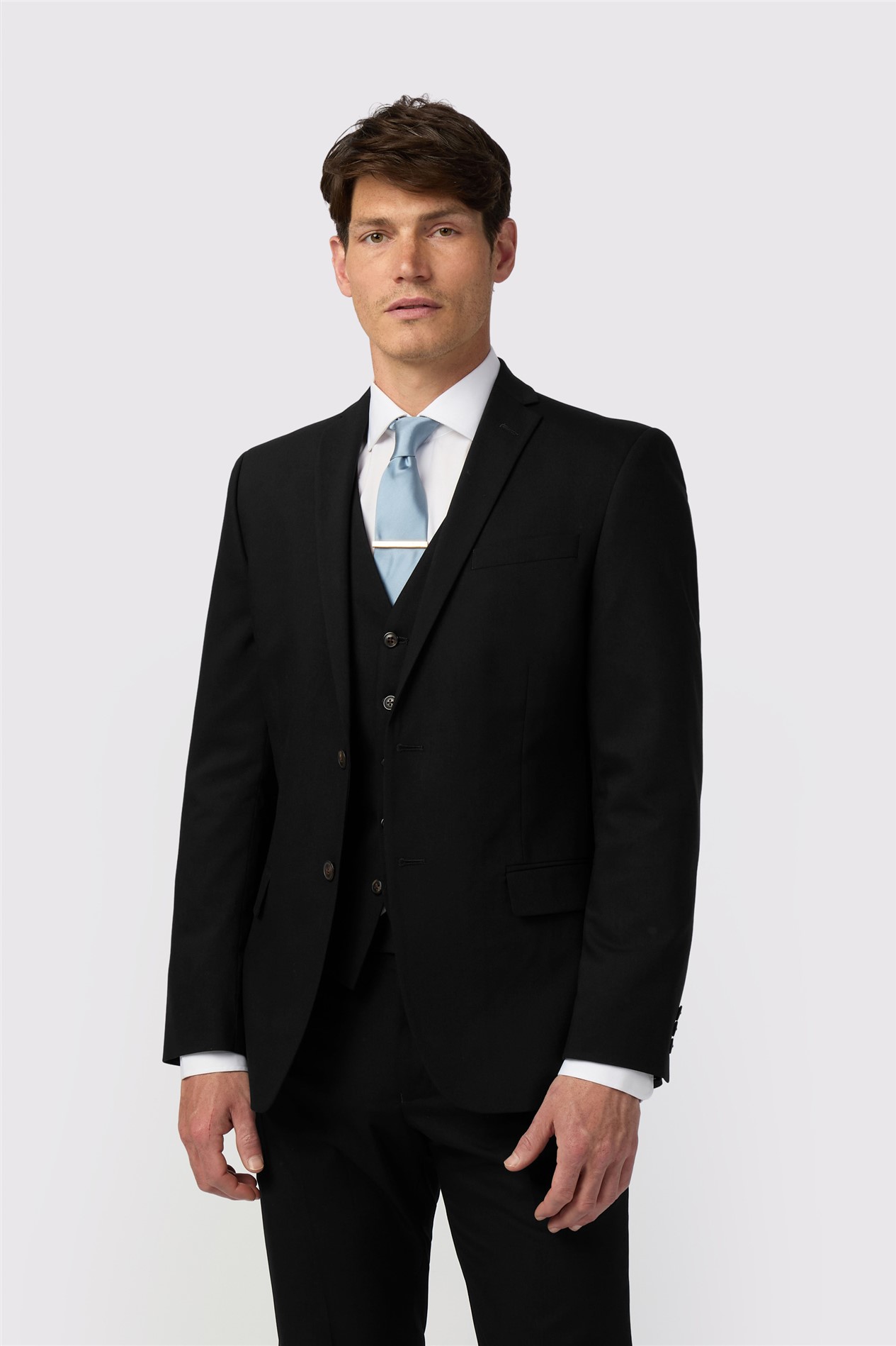 Antique Rogue Slim Fit Curtis Black Twill Jacket