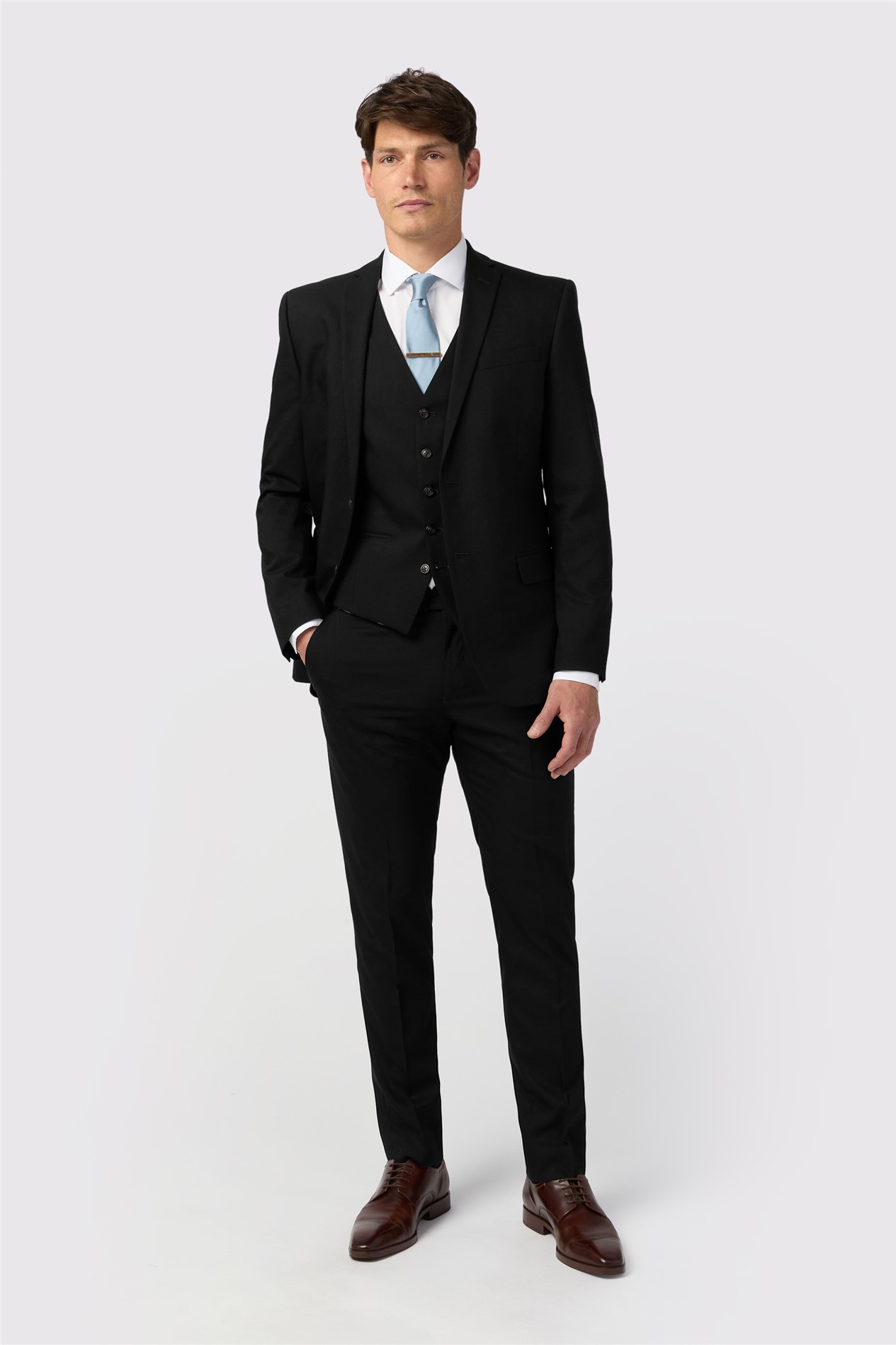 Antique Rogue Slim Fit Curtis Black Twill Jacket