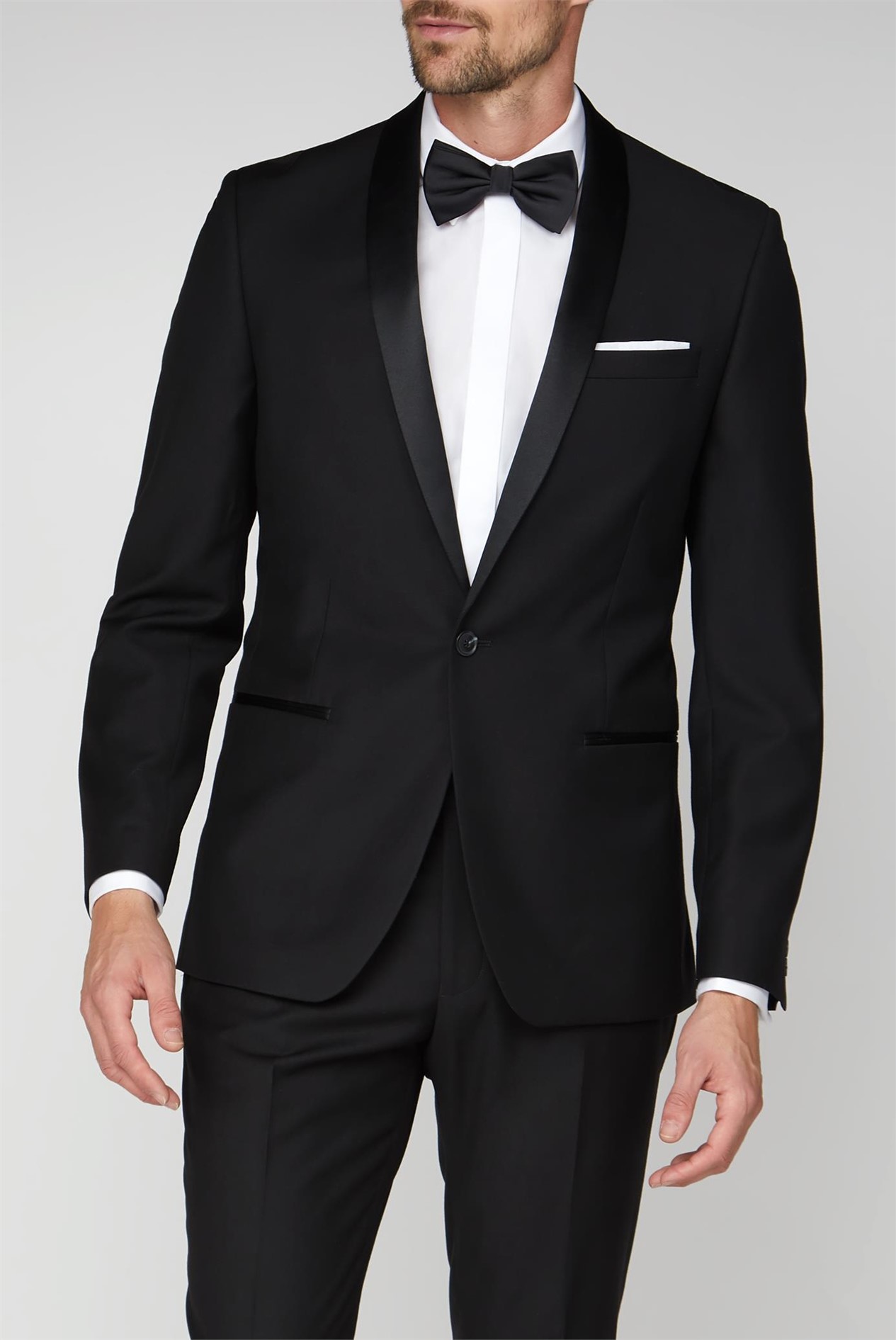 Antique Rogue | Black Tuxedo Dresswear Suit | SuitDirect.co.uk