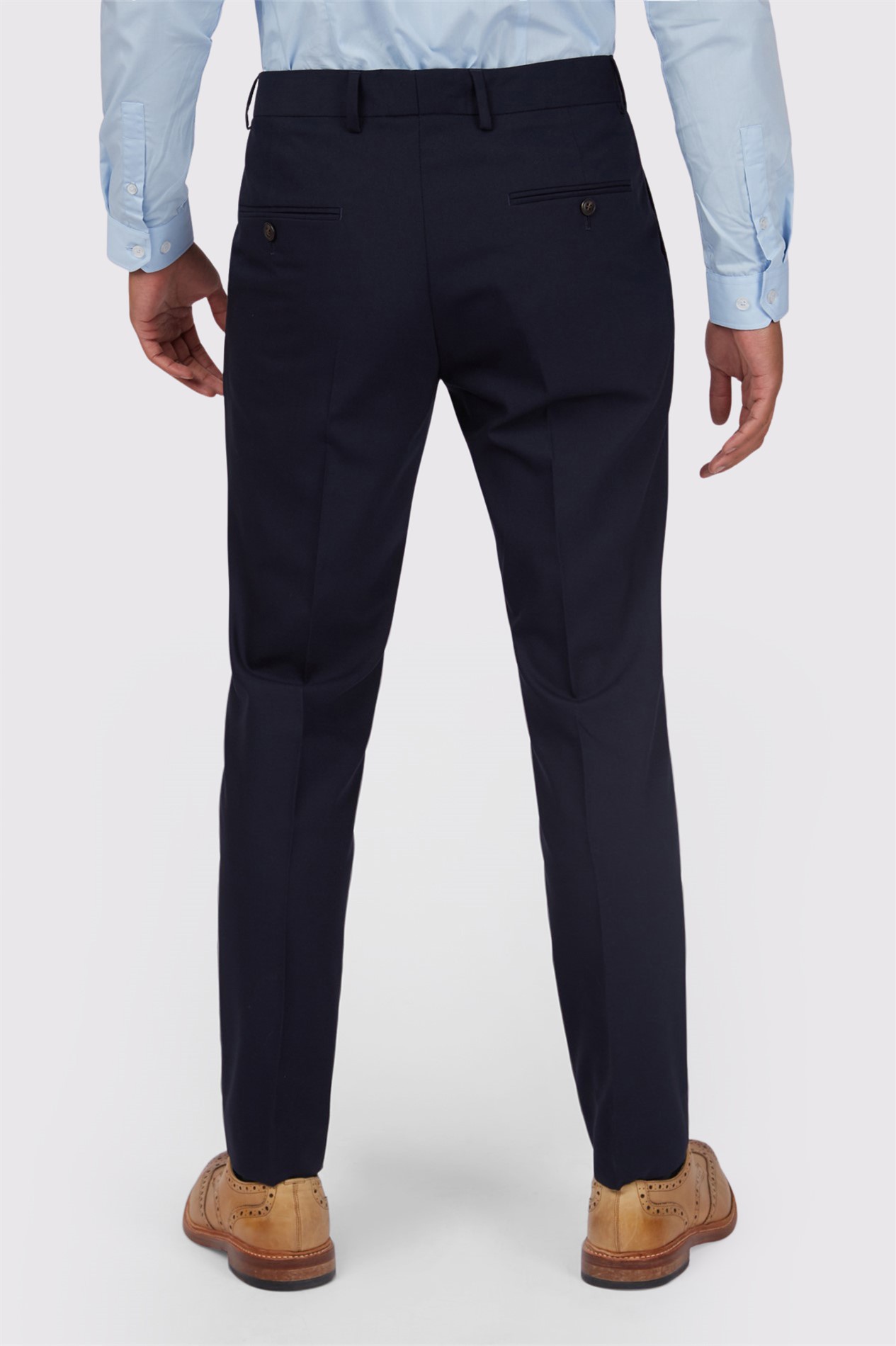 Antique Rogue Slim Fit Curtis Navy Twill Trouser