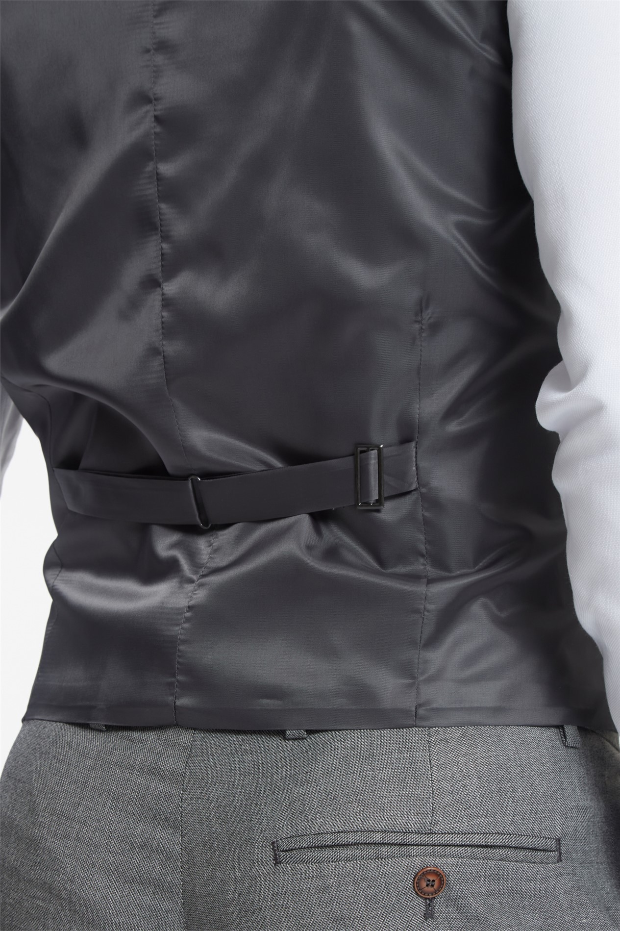 Antique Rogue Grey Texture Stretch Waistcoat