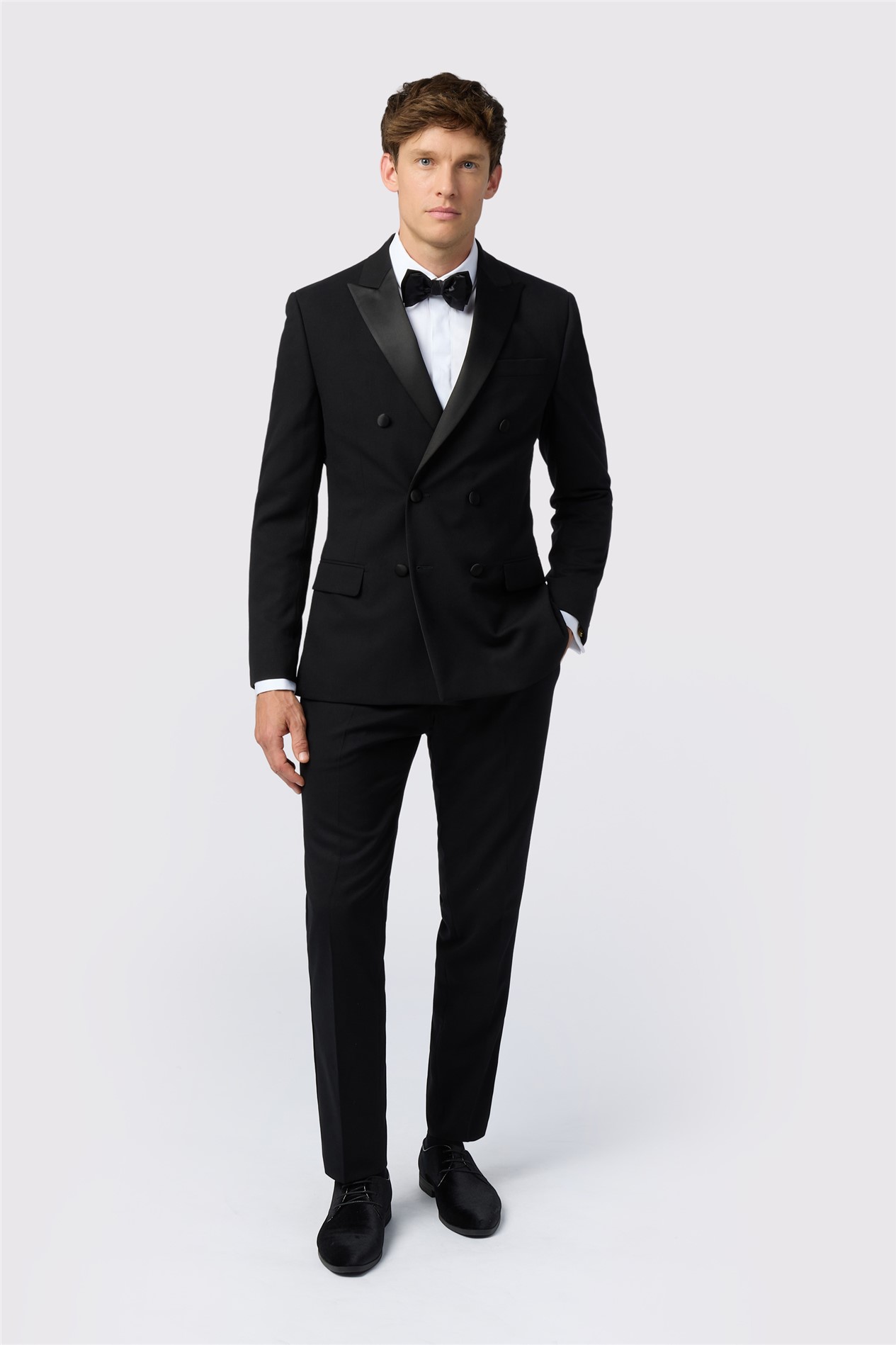 Antique Rogue Slim Fit Huxley Double Breasted Tuxedo Jacket