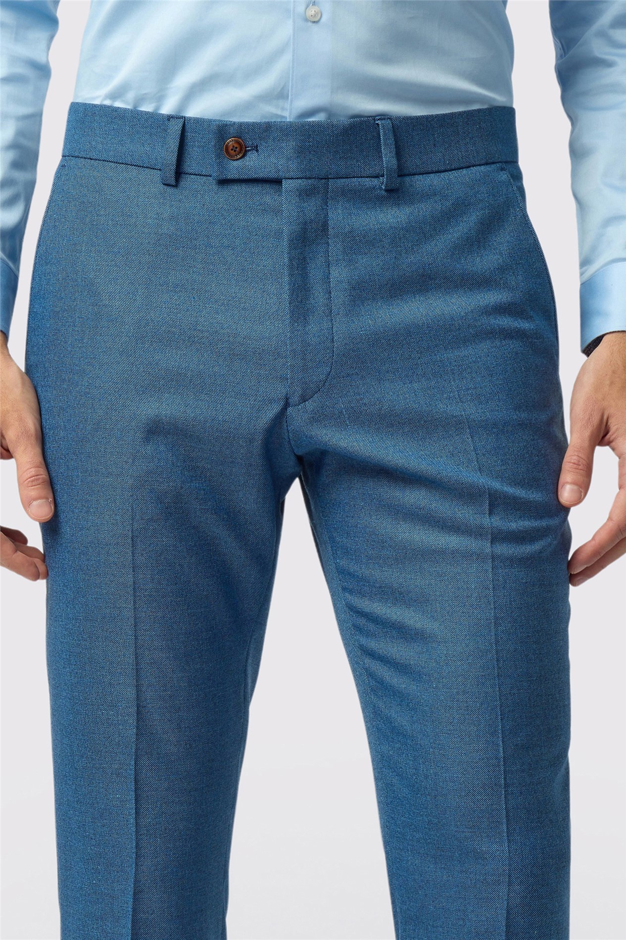 Antique Rogue Slim Fit Blake Blue Texture Trouser