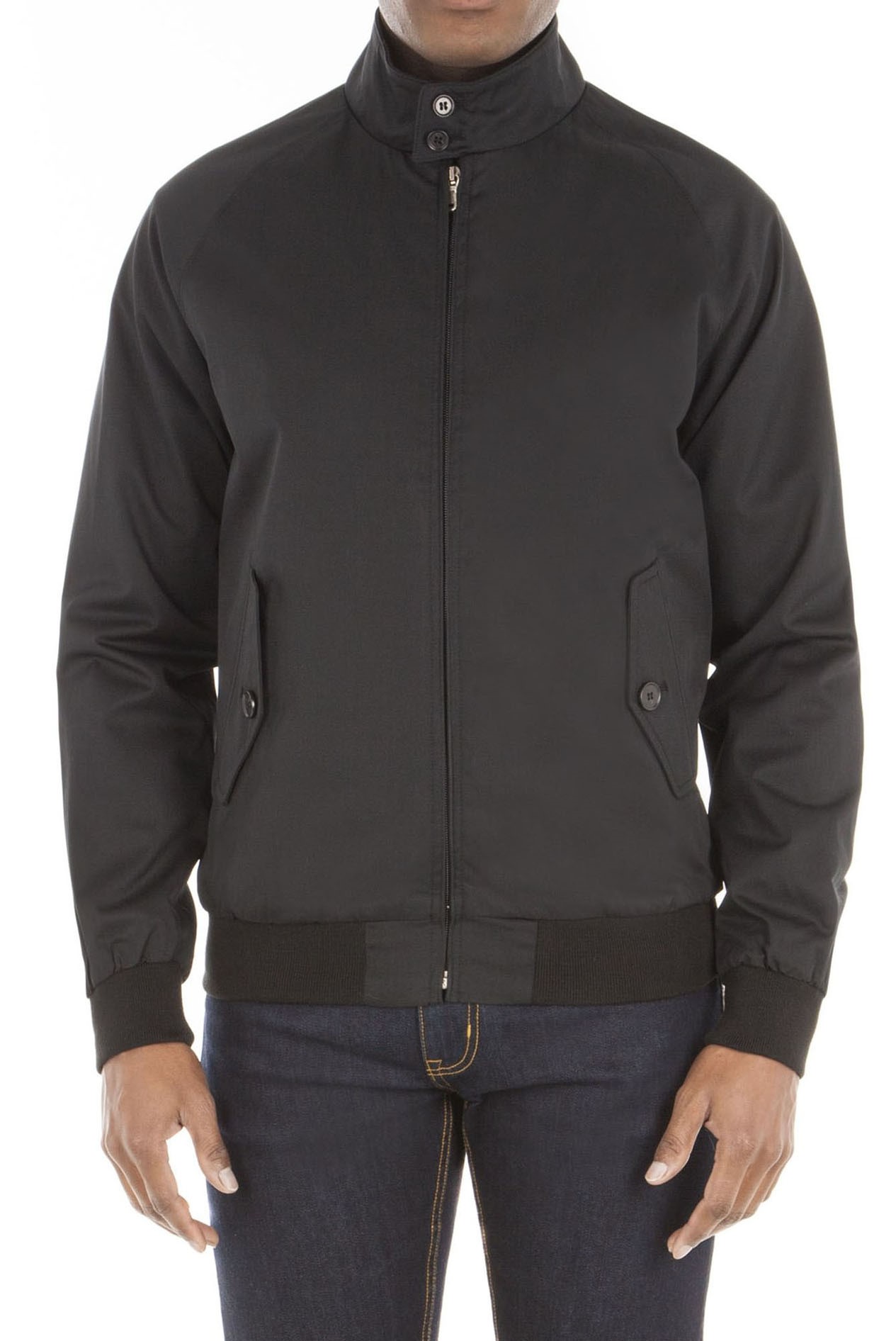 Gibson London Black Harrington Jacket Suit Direct