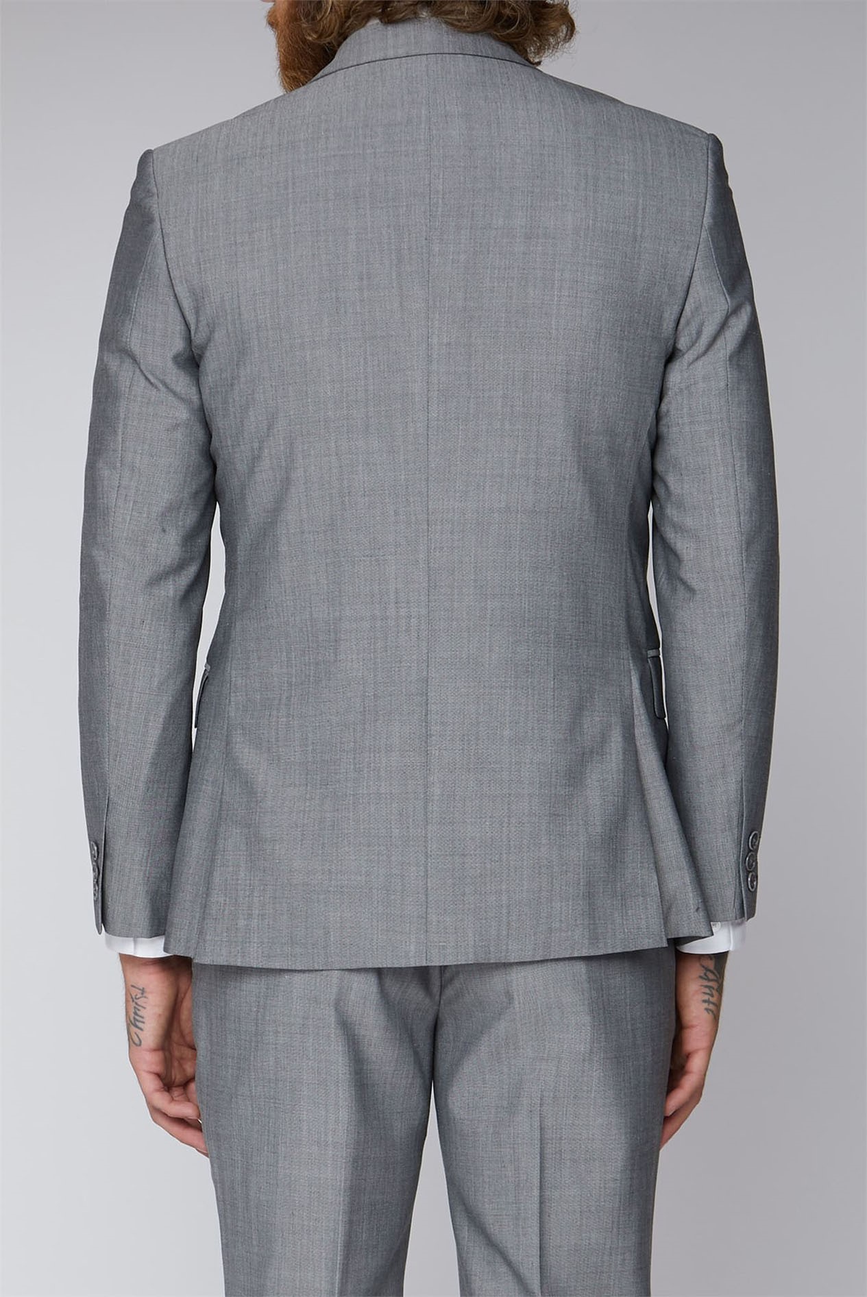 Gibson London | Silver Grey Slim Fit 3 Piece Suit | Suit Direct