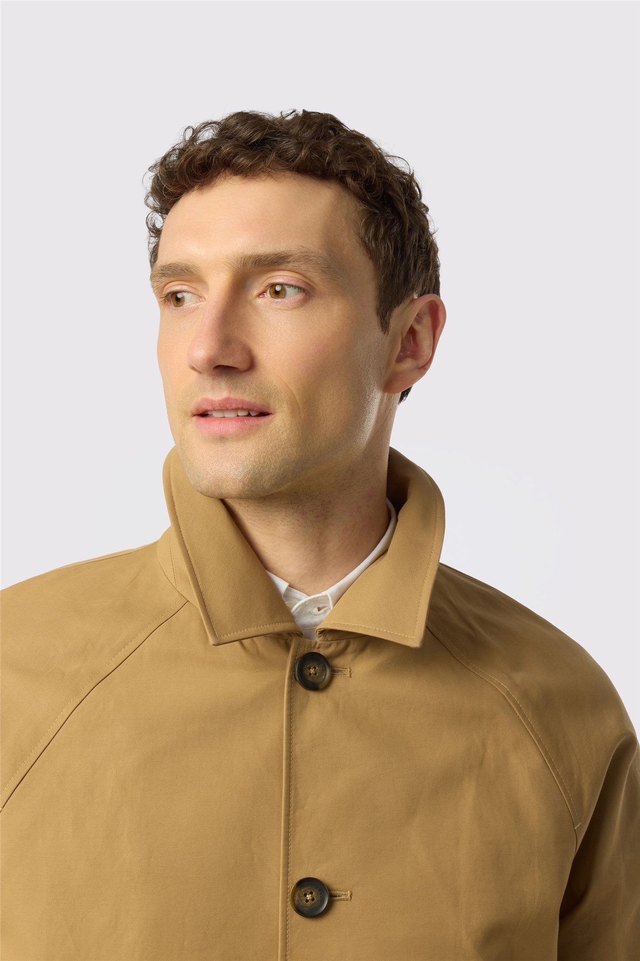 Ted Baker Short Coated Cotton Blend Mac