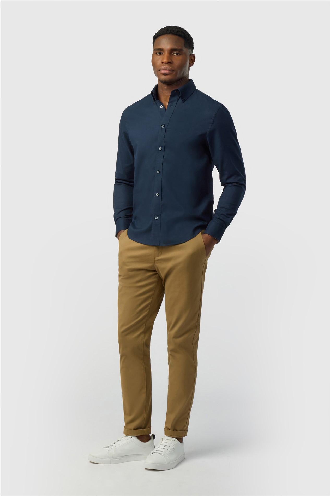 Ted Baker Navy Oxford Shirt