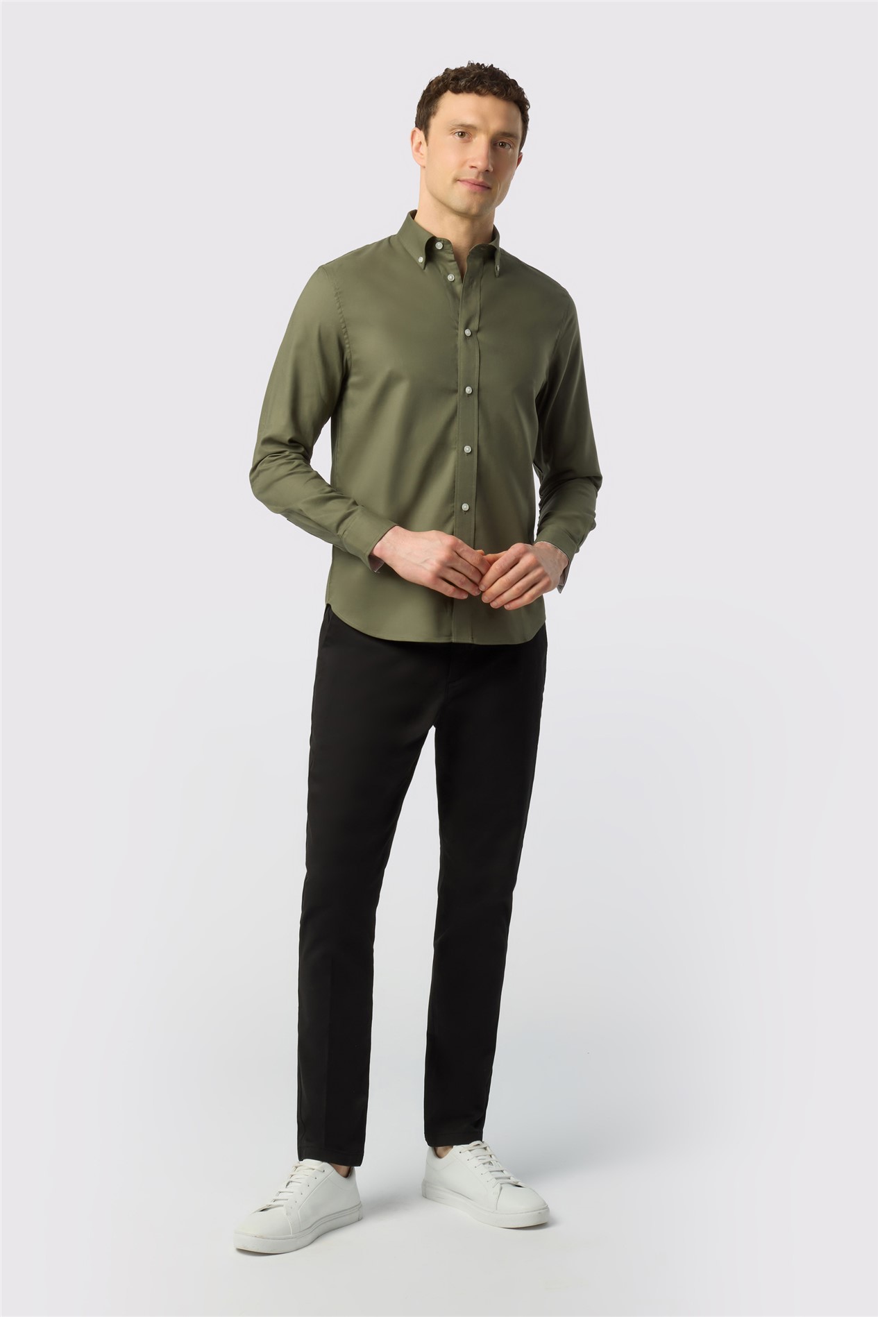 Ted Baker Olive Oxford Shirt | Suit Direct Ted Baker Olive Oxford Shirt | Suit Direct