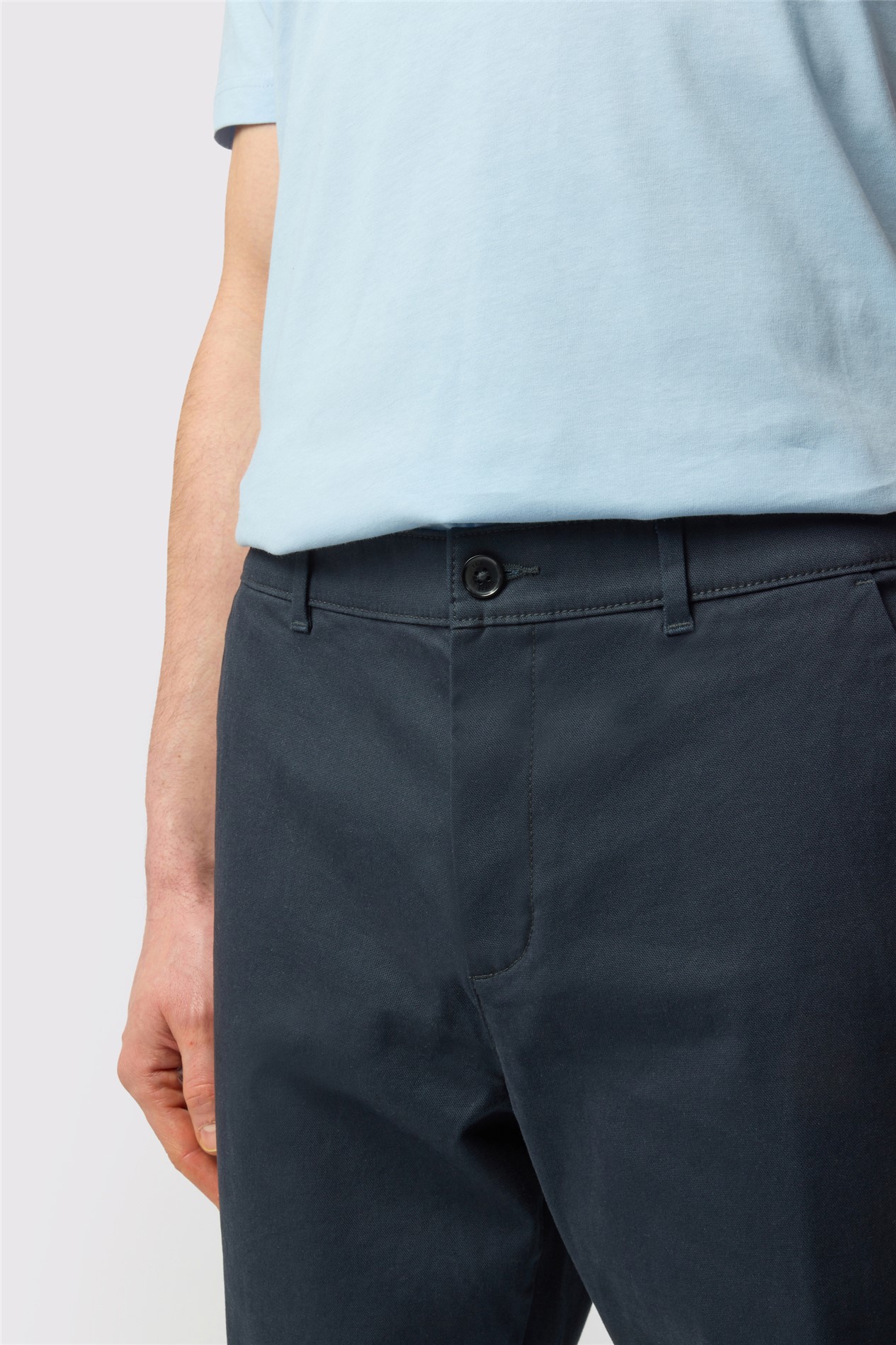 Ted Baker Slim Fit Navy Cotton Stretch Chino Trousers