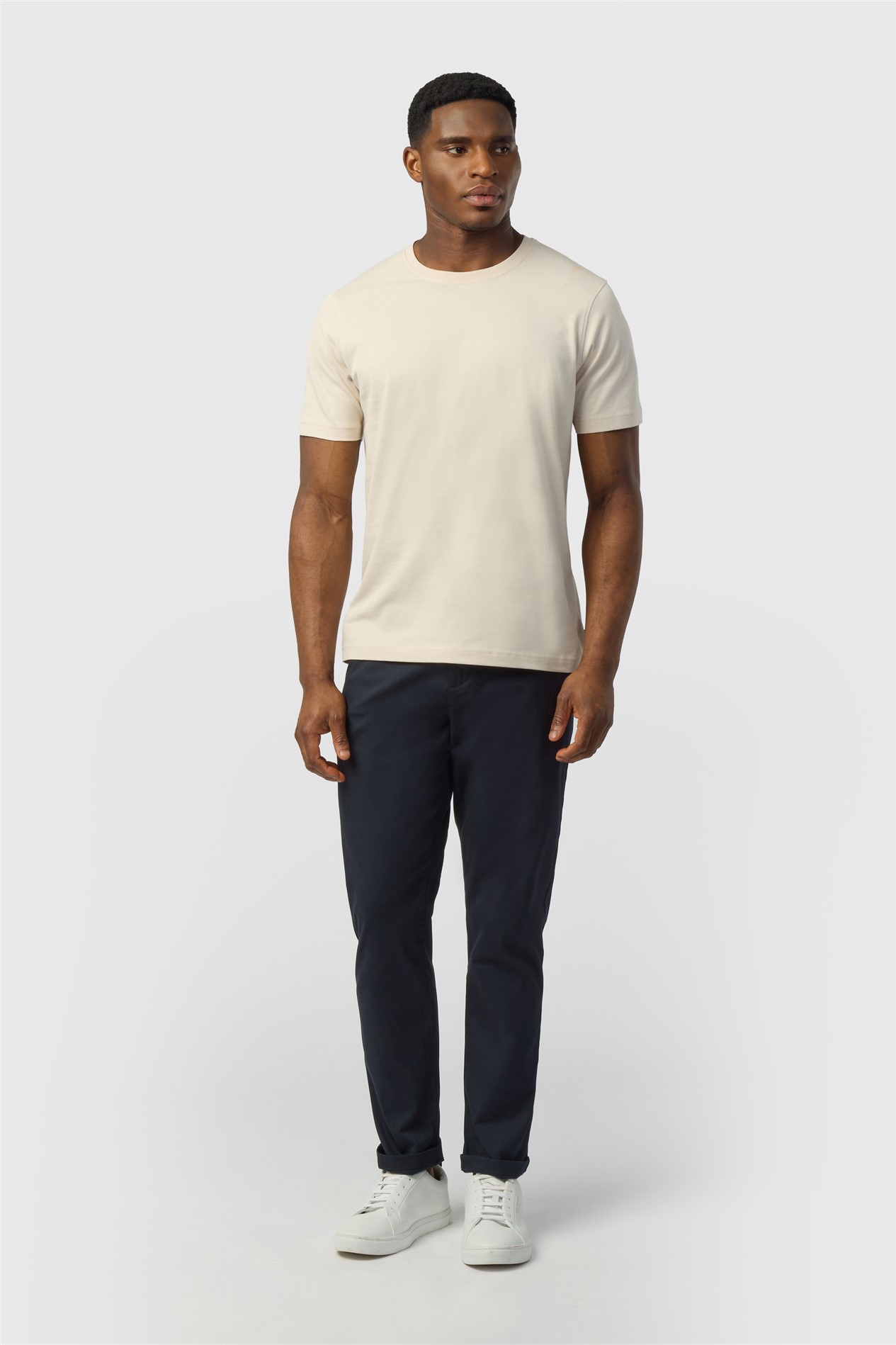 Ted Baker Ivory Cotton T-Shirt