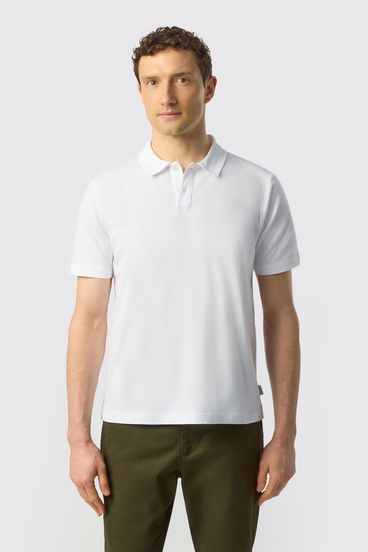 Ted Baker White Cotton Polo
