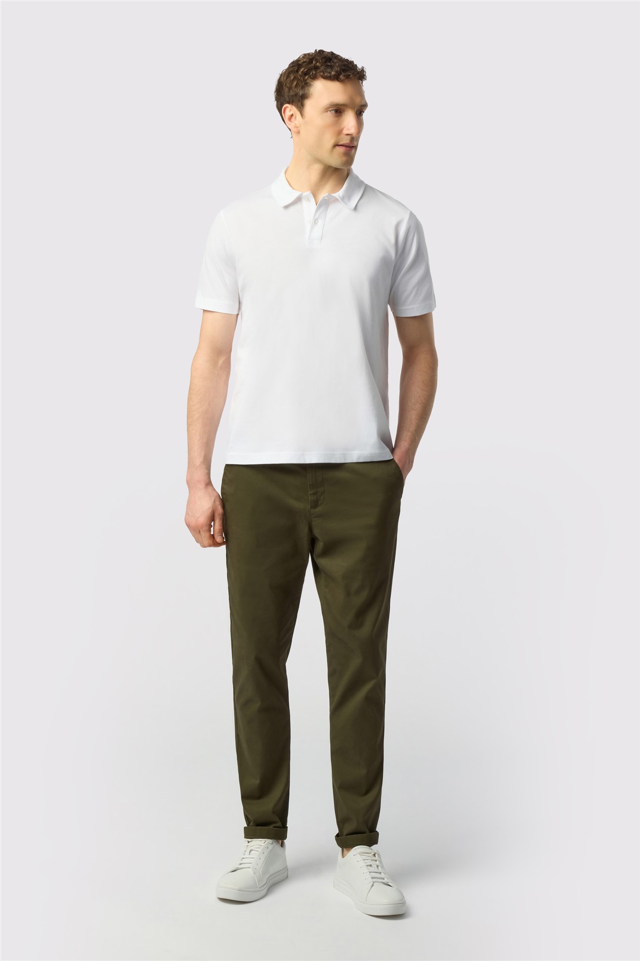 Ted Baker White Cotton Polo