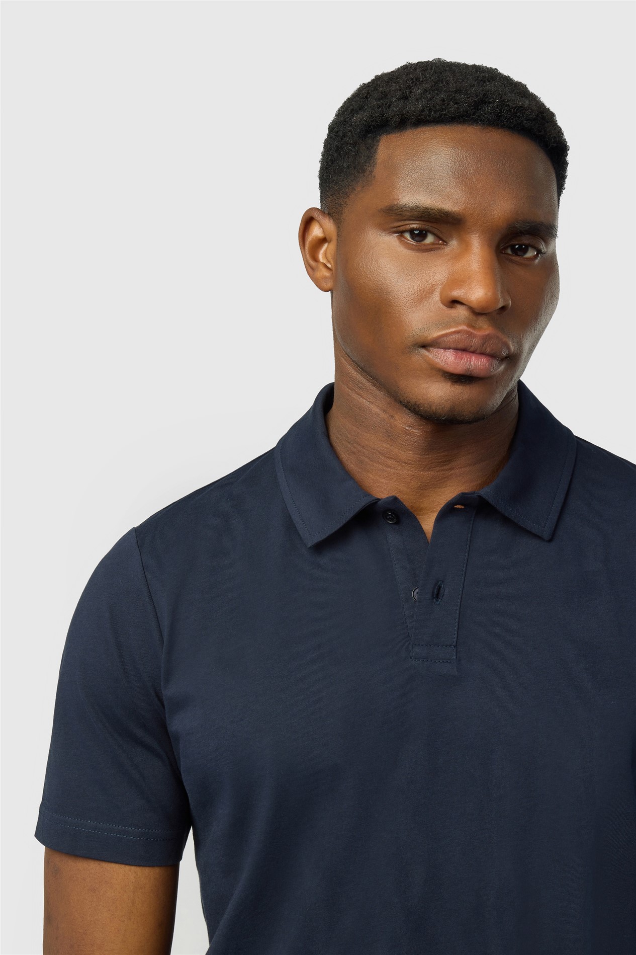 Ted Baker Navy Cotton Polo