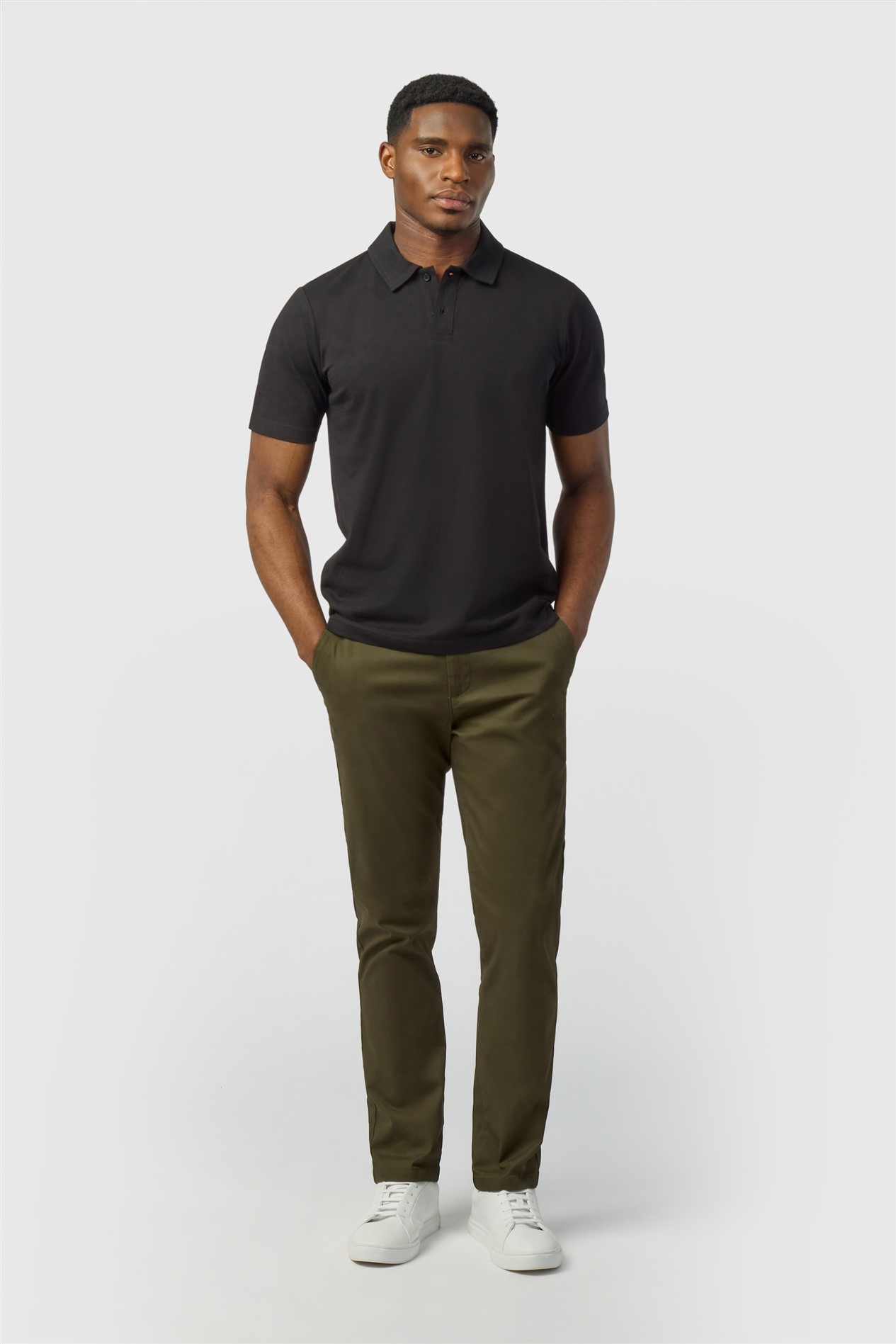 Ted Baker Black Cotton Polo